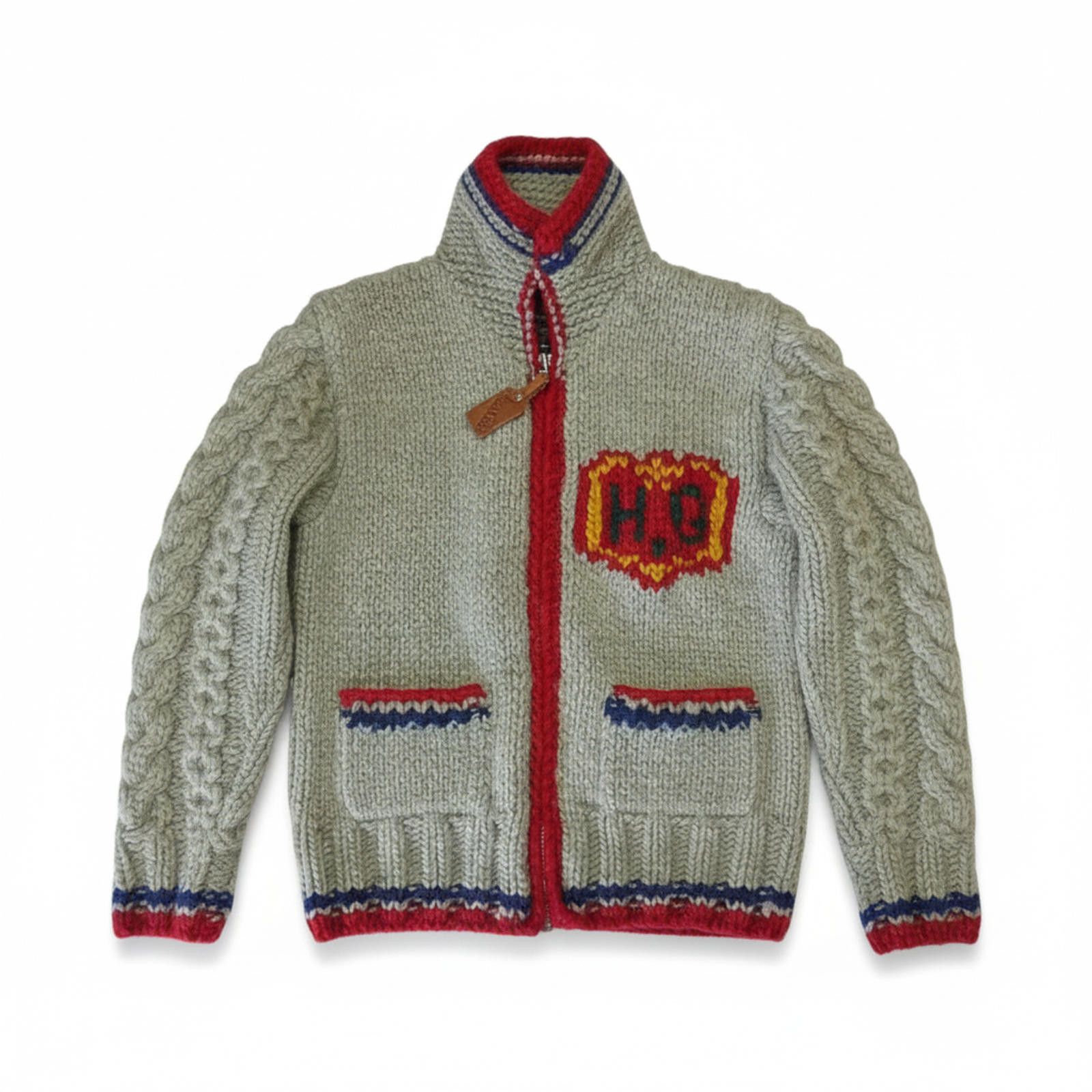 Hysteric Glamour Hysteric Glamour - Knitted Wool Cable Cardigan with Embroide Size US M / EU 48-50 / 2 - 1 Thumbnail