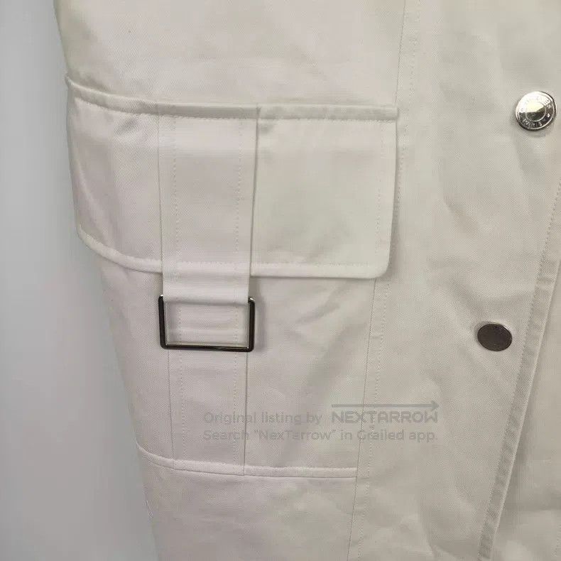 Hermes Hermes White Linen Jacket Size XS / US 0-2 / IT 36-38 - 3 Thumbnail