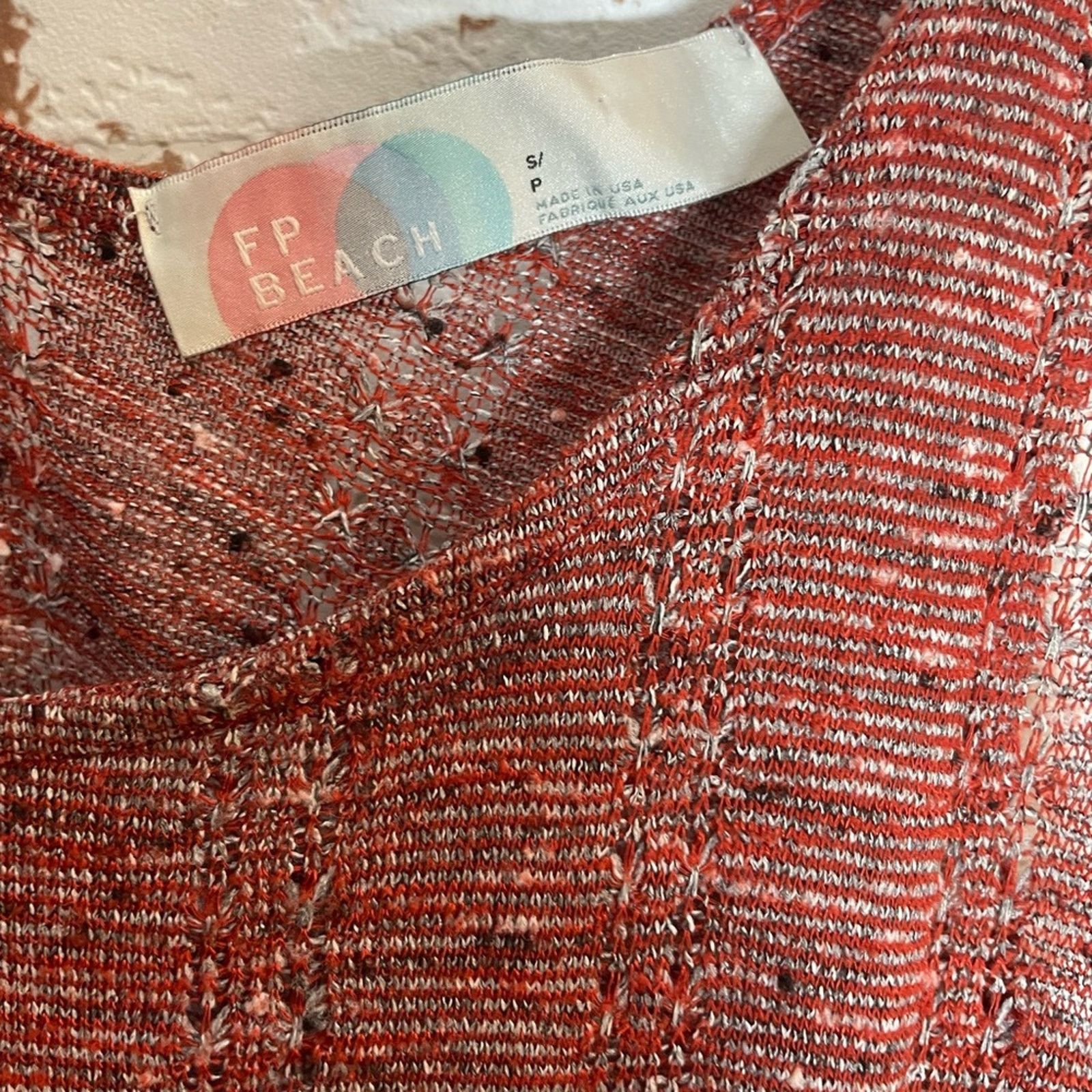 Free People FP Beach Asymmetrical Red Dress Size S / US 4 / IT 40 - 3 Thumbnail