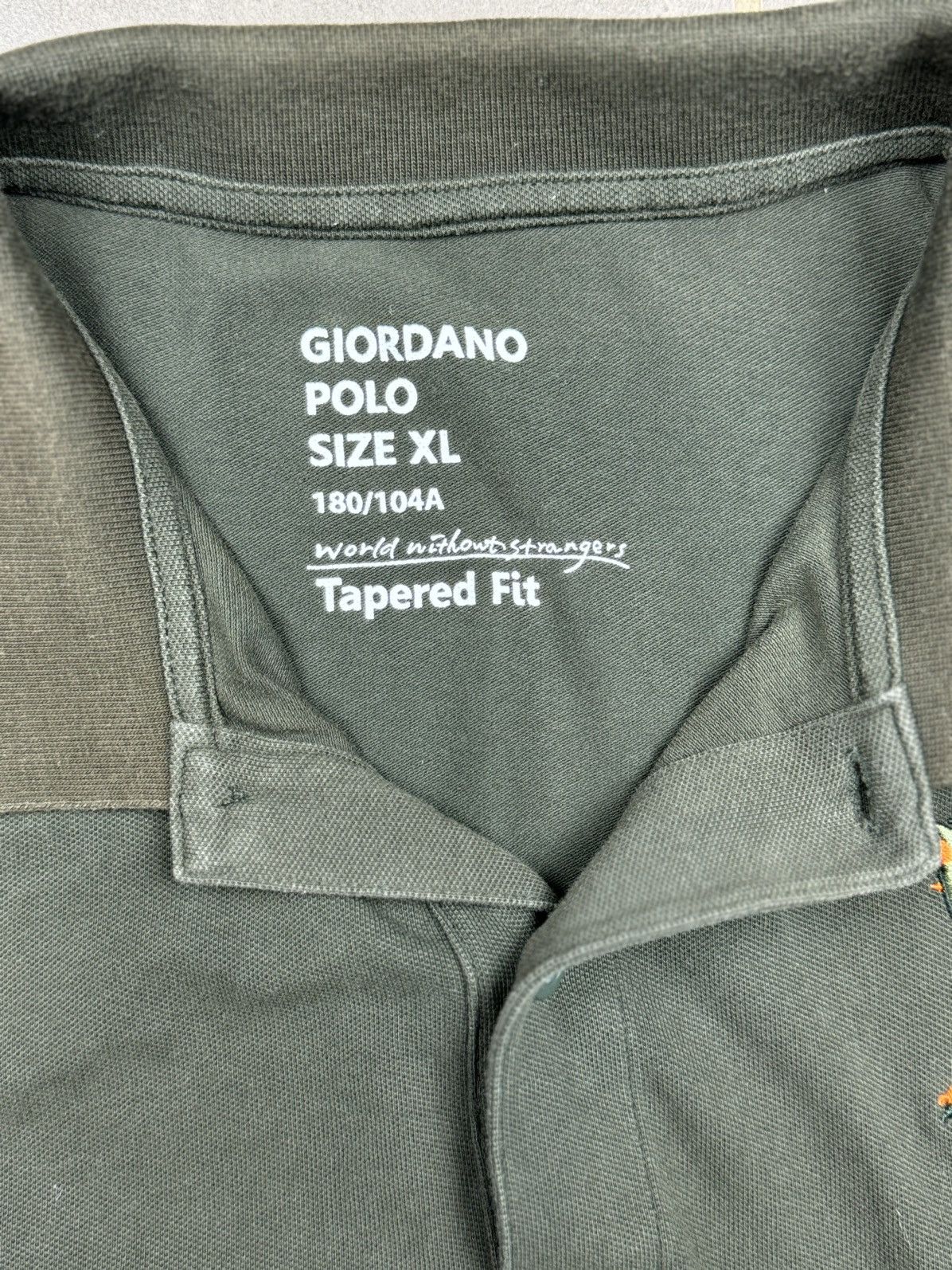 Giordano Giordano Polo Man’s T Shirt (World without strangers) Size US XL / EU 56 / 4 - 4 Thumbnail