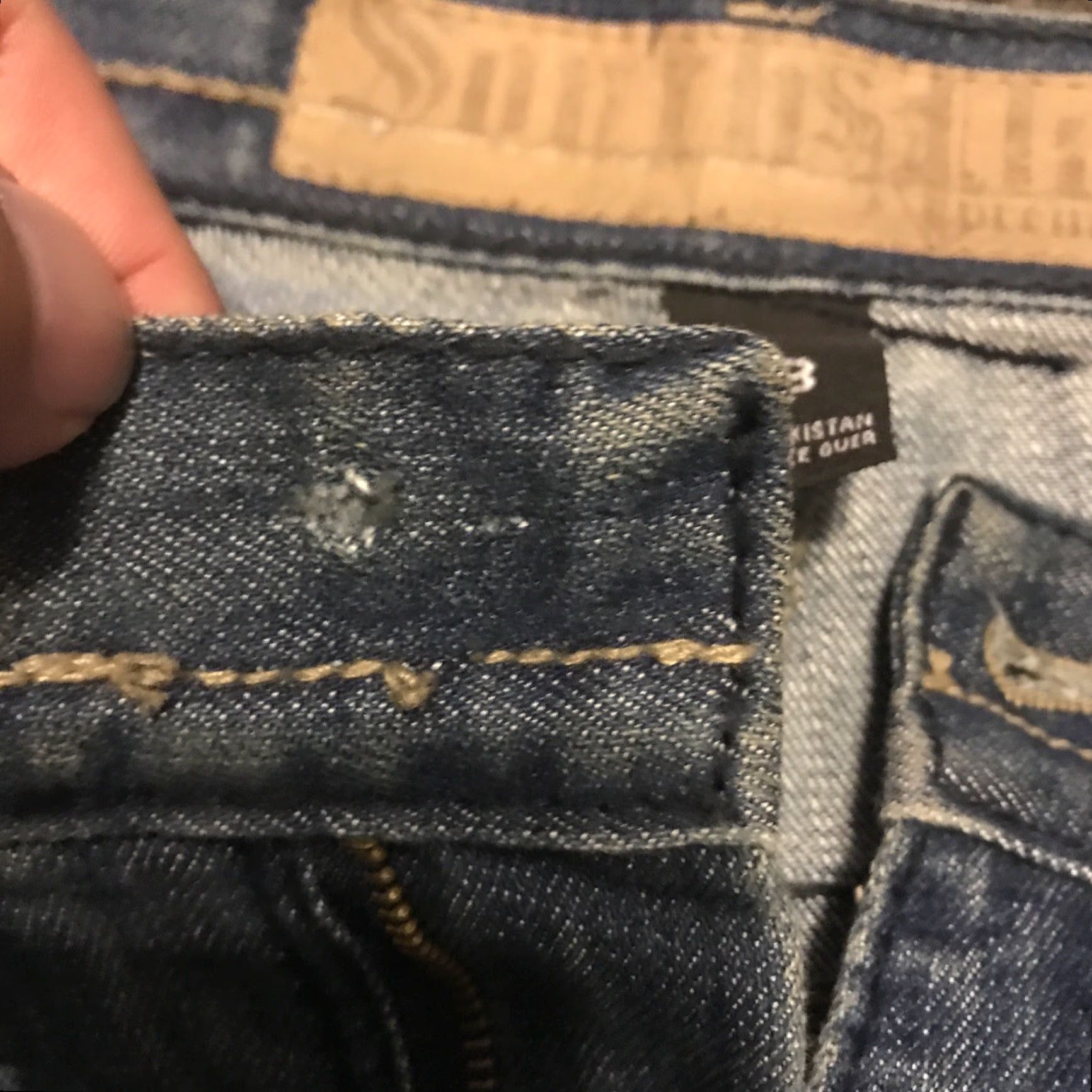 Southpole VINTAGE South Pole Premium Jeans Mens 38 Jeans Regular 30 In Blue Denim 90s Grunge Hip Hop Pockets Missing Button - Southpole Premium Size US 38 / EU 54 - 6 Thumbnail