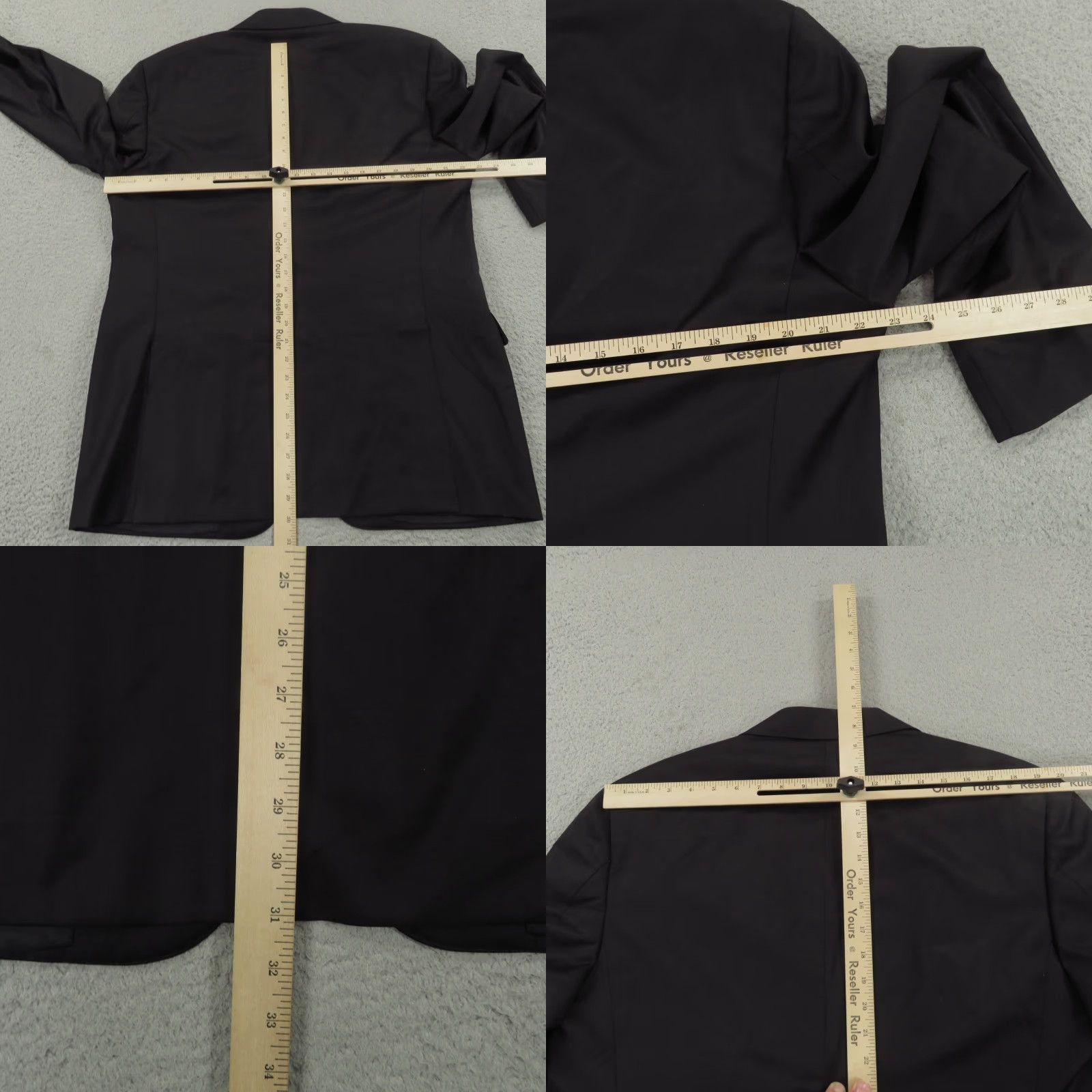 Canali Canali 1934 Jacket Black Tuxedo Blazer 44R Double Vent Two Button Formal Dinner Suit Mens Size 44R - 9 Thumbnail