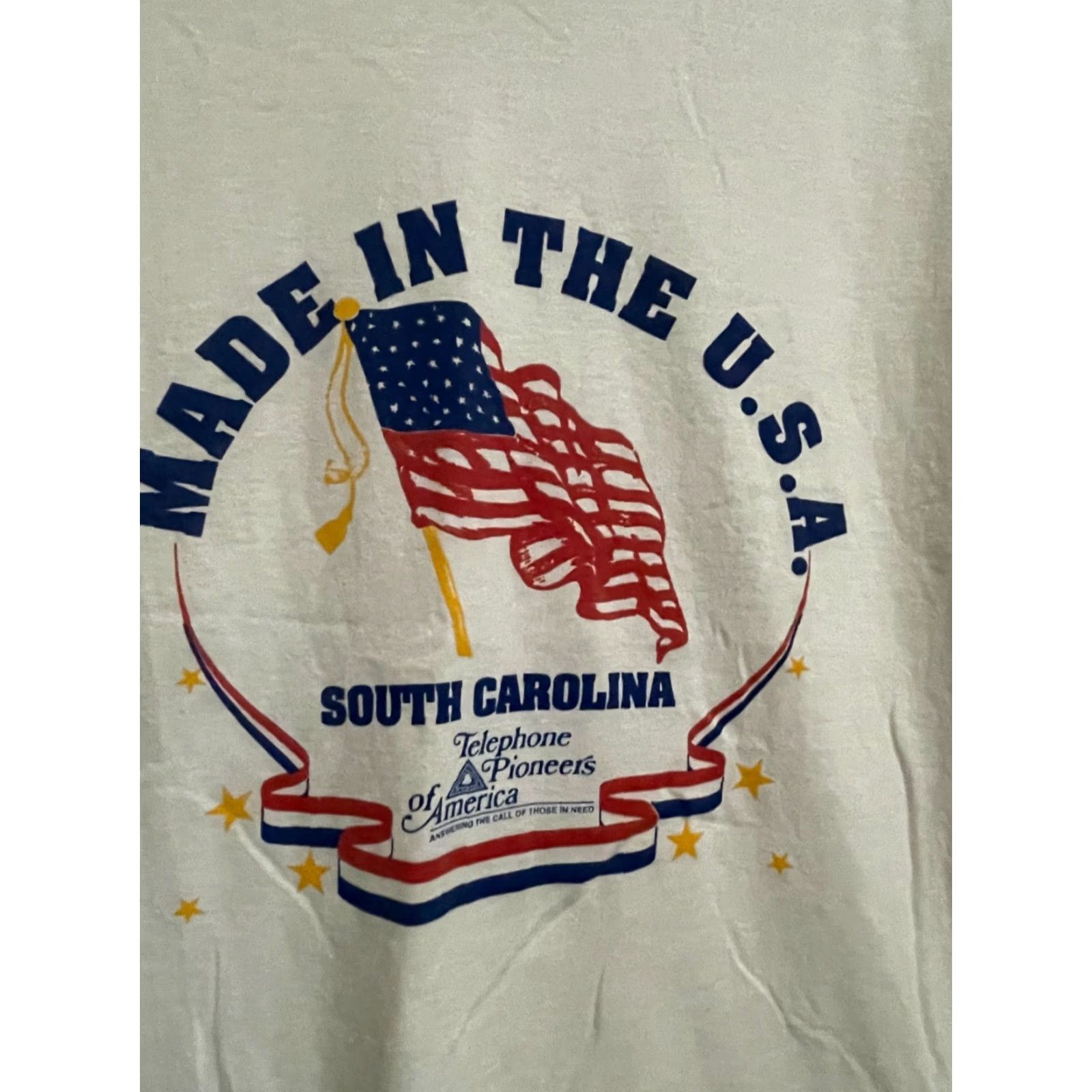 Hanes VINTAGE Hanes 50/50 T-Shirt Shirt Mens Medium White USA Made 50/50 Graphic Tee 90s USA Animals City Hipster Heavyweight Size US M / EU 48-50 / 2 - 2 Thumbnail