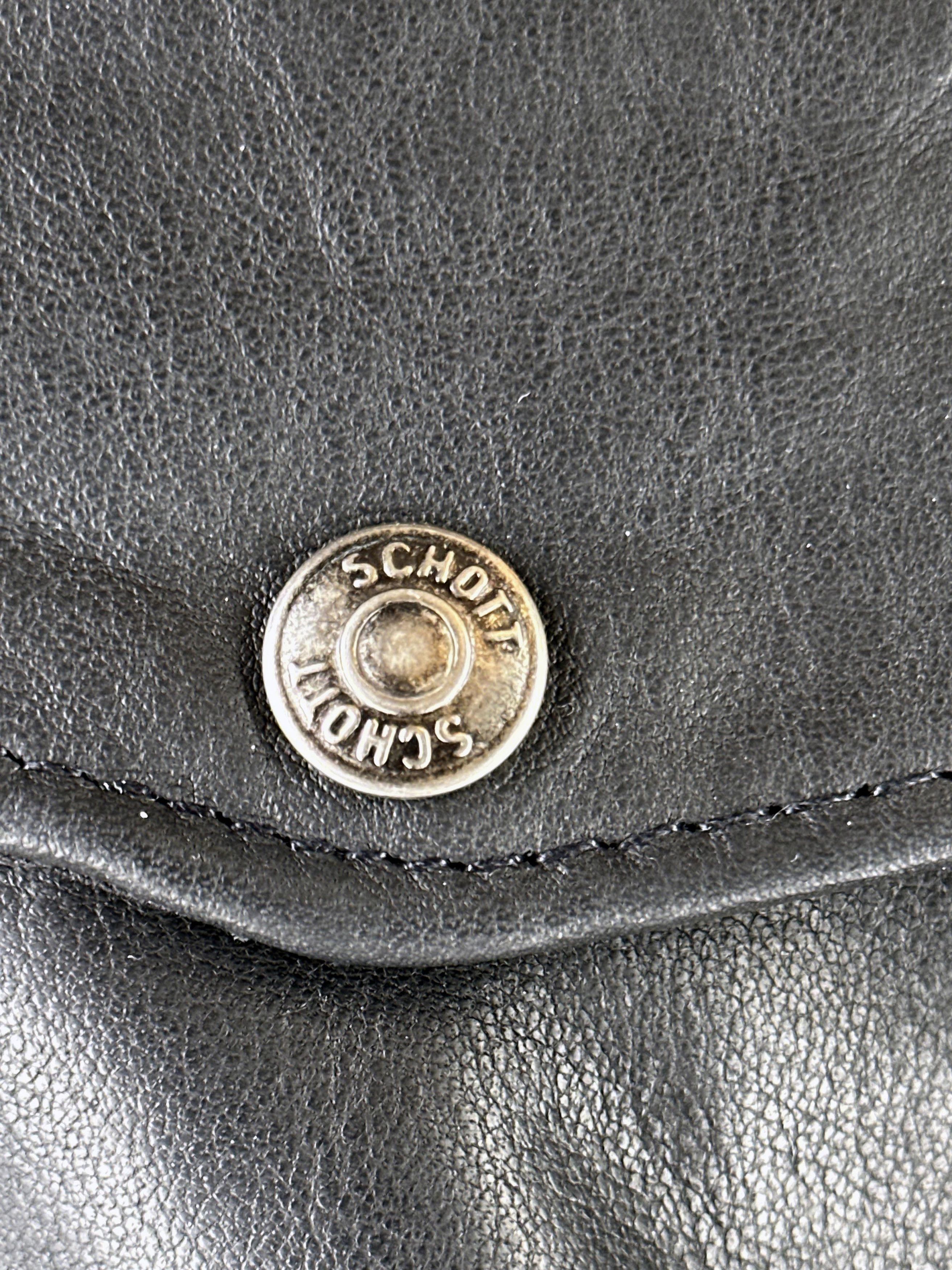Schott Black Schott NYC Type A-2 Leather G1 Bomber Flight Jacket 42 Size US L / EU 52-54 / 3 - 6 Thumbnail