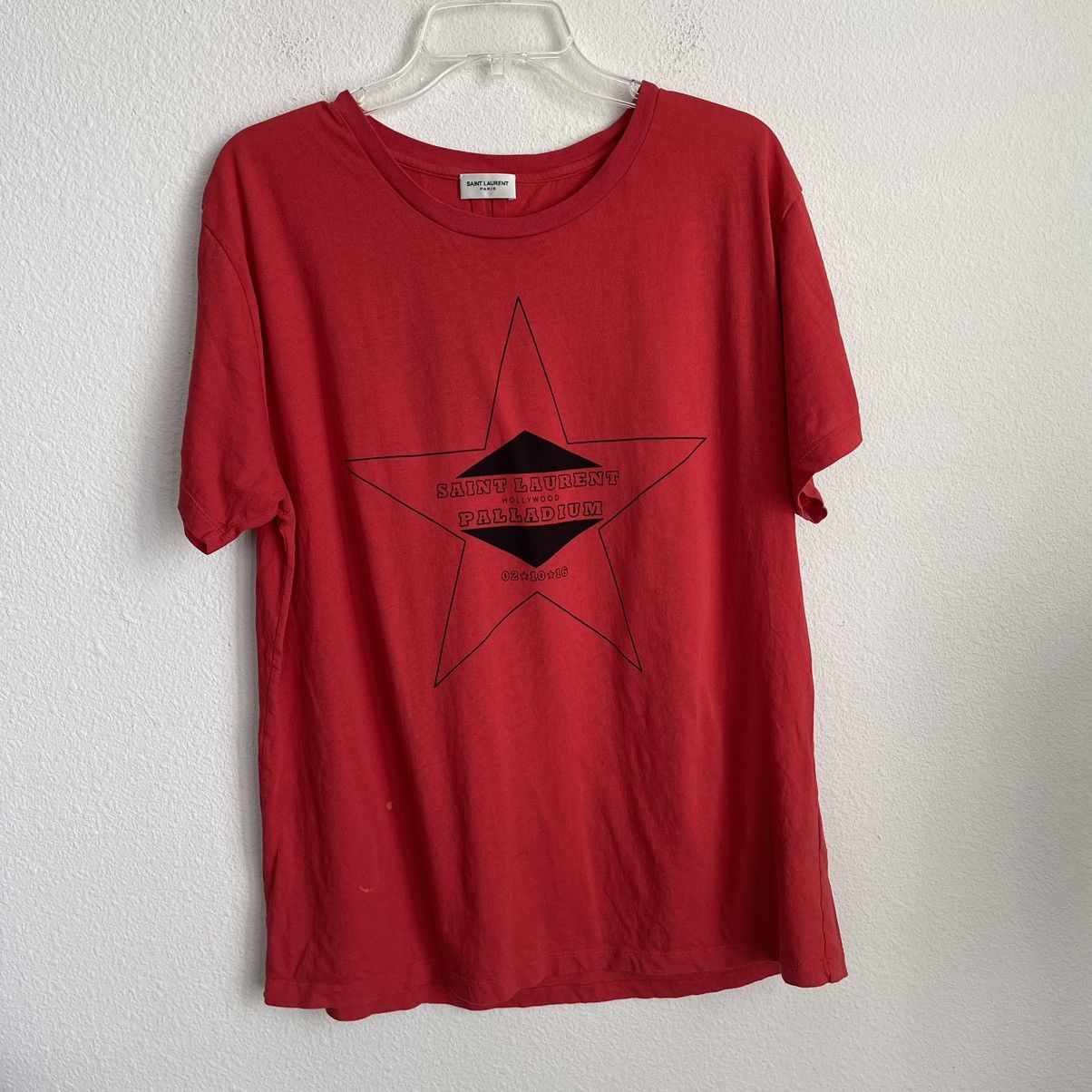 saint laurent paris palladium Tシャツ Saint Laurent Paris Saint Laurent Hollywood Palladium 2016