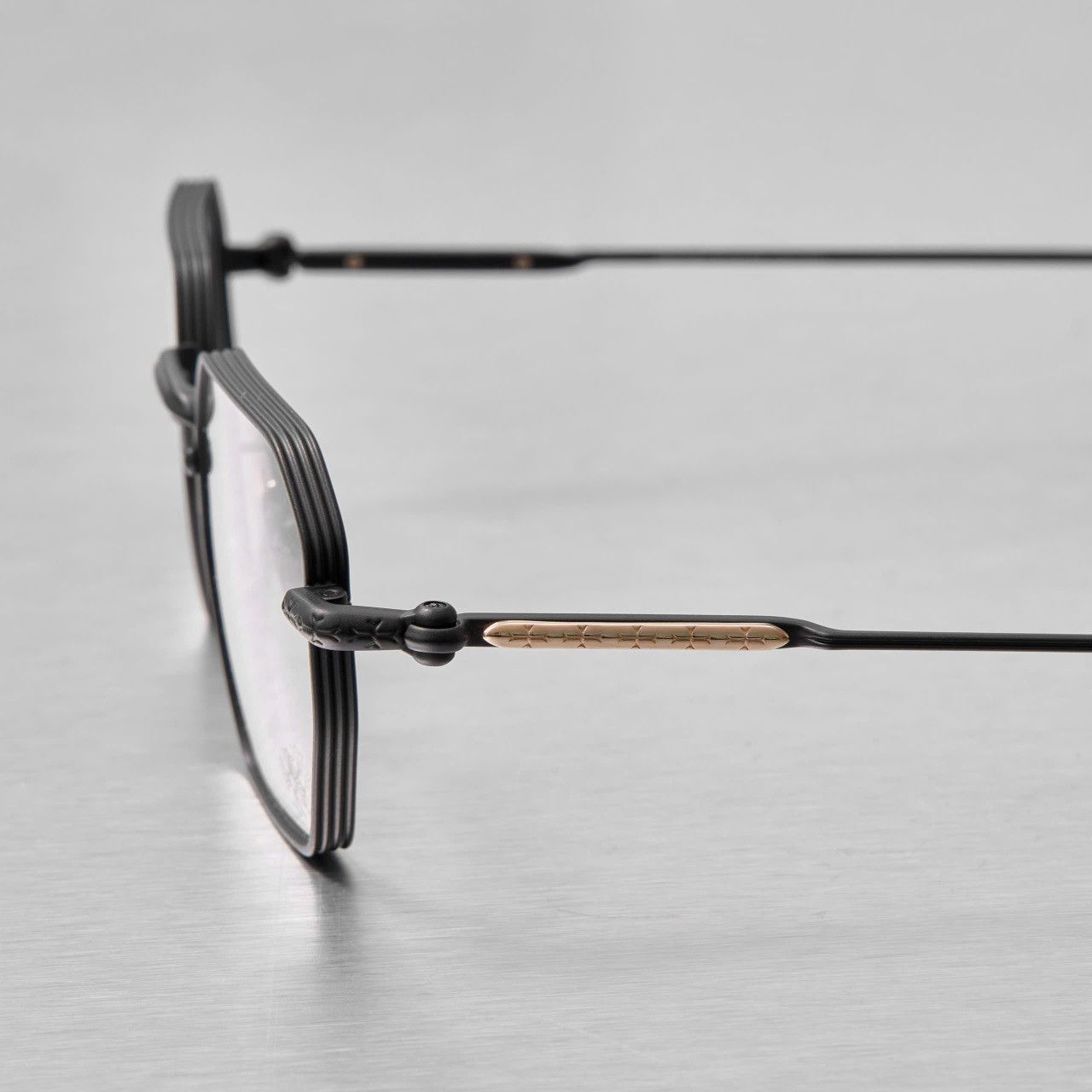 Chrome Hearts CHROME HEARTS LUMP MATTE BLACK/18KGP GLASSES Size ONE SIZE - 3 Thumbnail