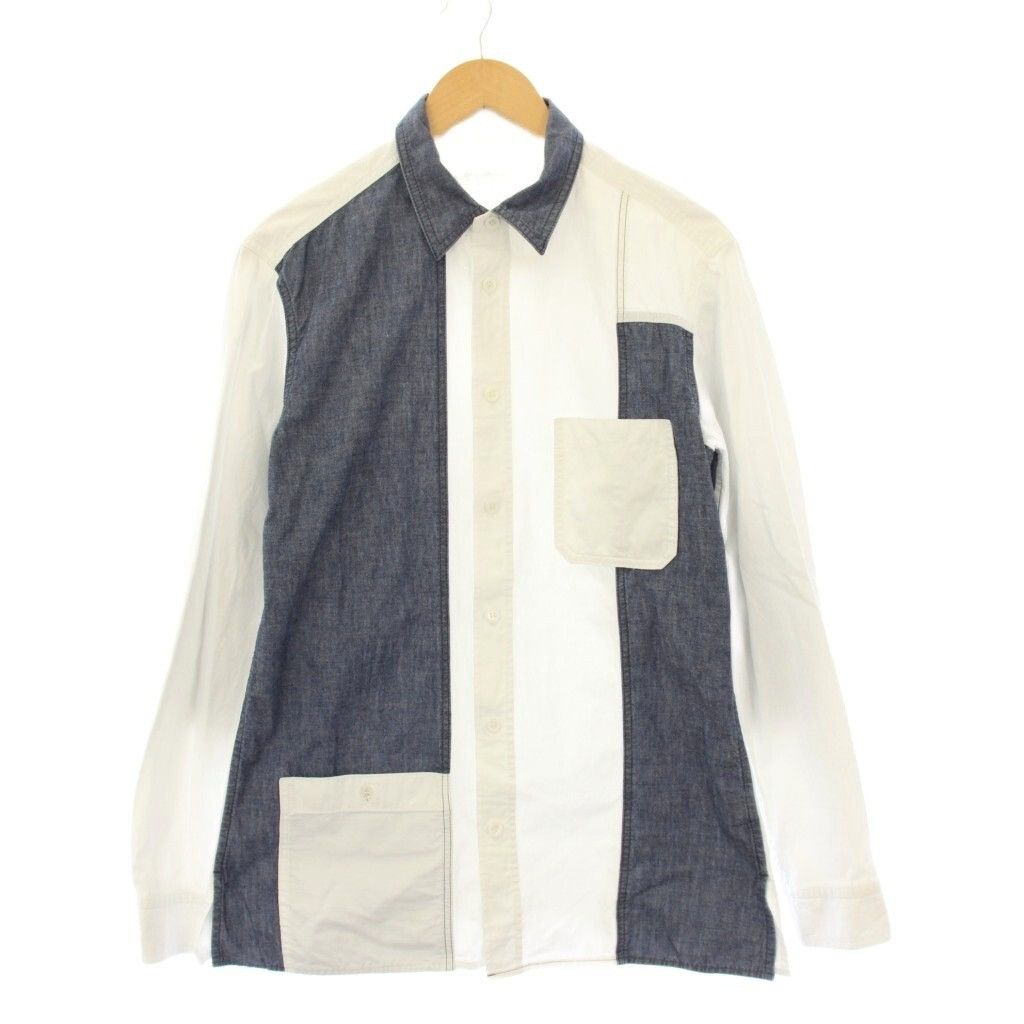 Yohji Yamamoto Yohji Yamamoto Pour Homme – Chemise denim contrastée Size US S / EU 44-46 / 1 - 5 Thumbnail