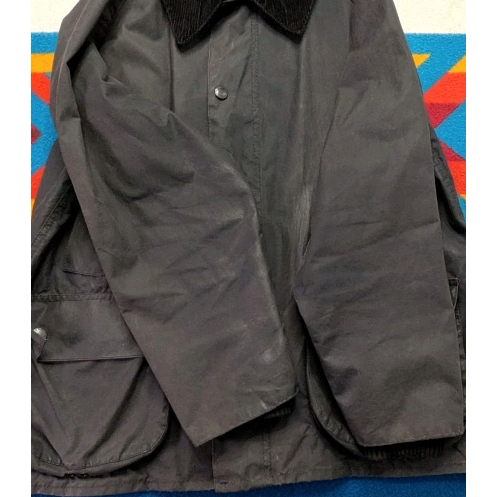 Barbour VINTAGE Barbour Jacket Coat Bedale Waxed Tin Cloth Original Large Lined Hunting Mens Size US L / EU 52-54 / 3 - 5 Thumbnail