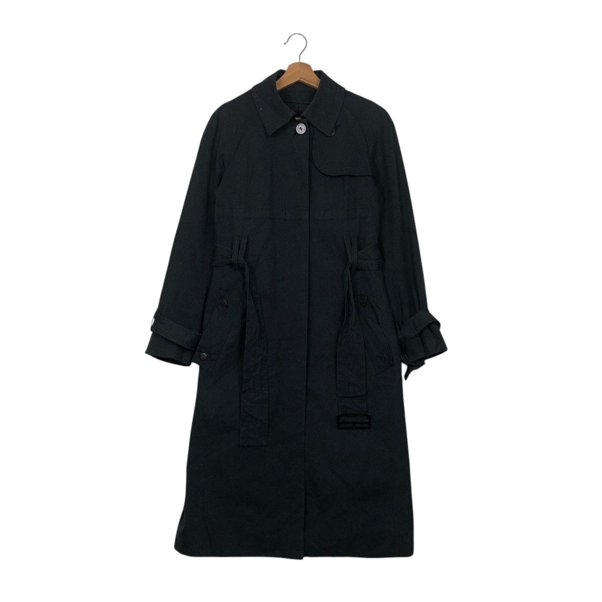 Aquascutum × Japanese Brand × Vintage 📌Rich Black- Long Jacket Trench Coat Aquascutum London Size US M / EU 48-50 / 2 - 2 Thumbnail