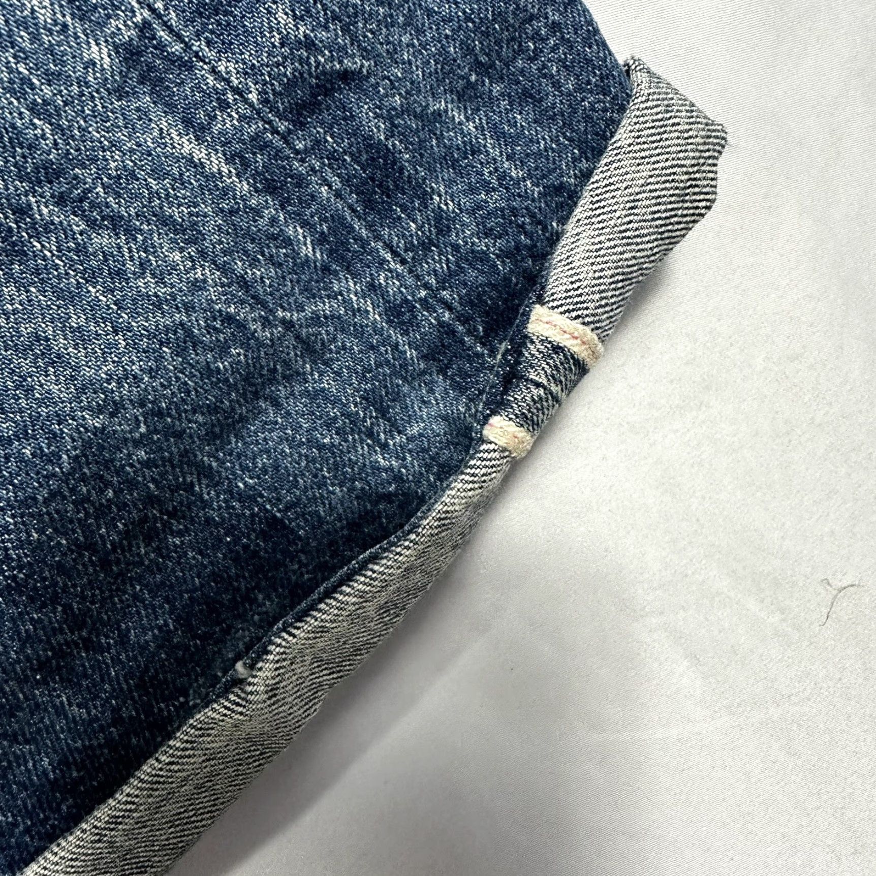 Denime Dope & Drakkar Japan Selvage Denim Jeans 501x Remake Redline 34x35 Jeans Men 34 Inseam Blue Straight Denim 34 Mens Dope & Drakkar Size US 34 / EU 50 - 4 Thumbnail