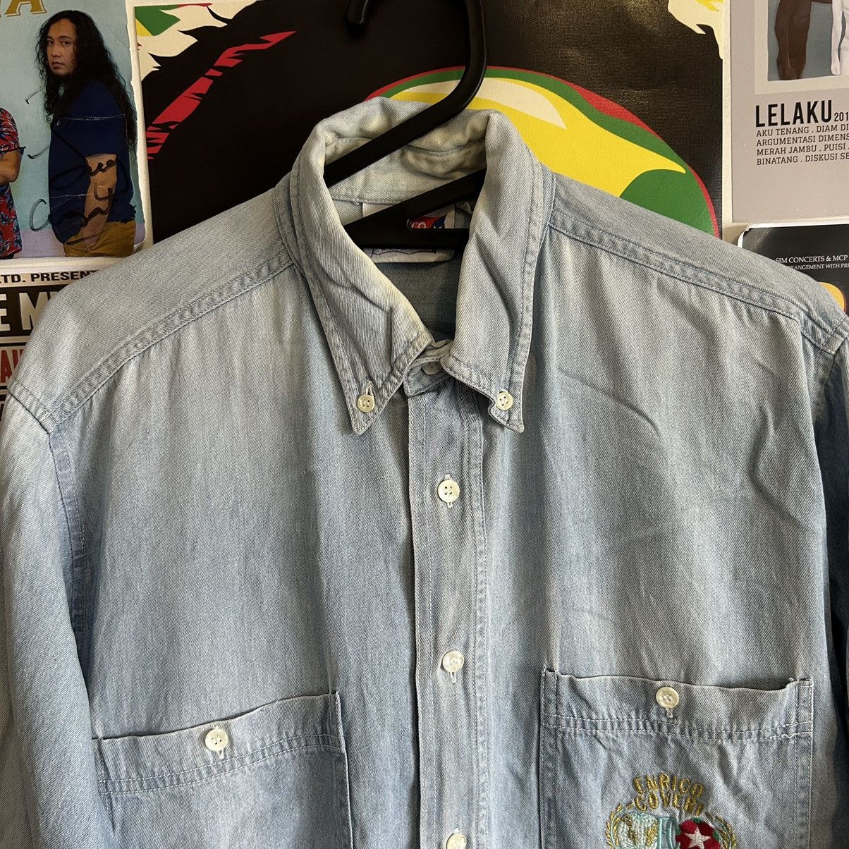 Vintage Vintage Enrico Coveri Long Sleeve Button Down Shirt Size US L / EU 52-54 / 3 - 5 Thumbnail