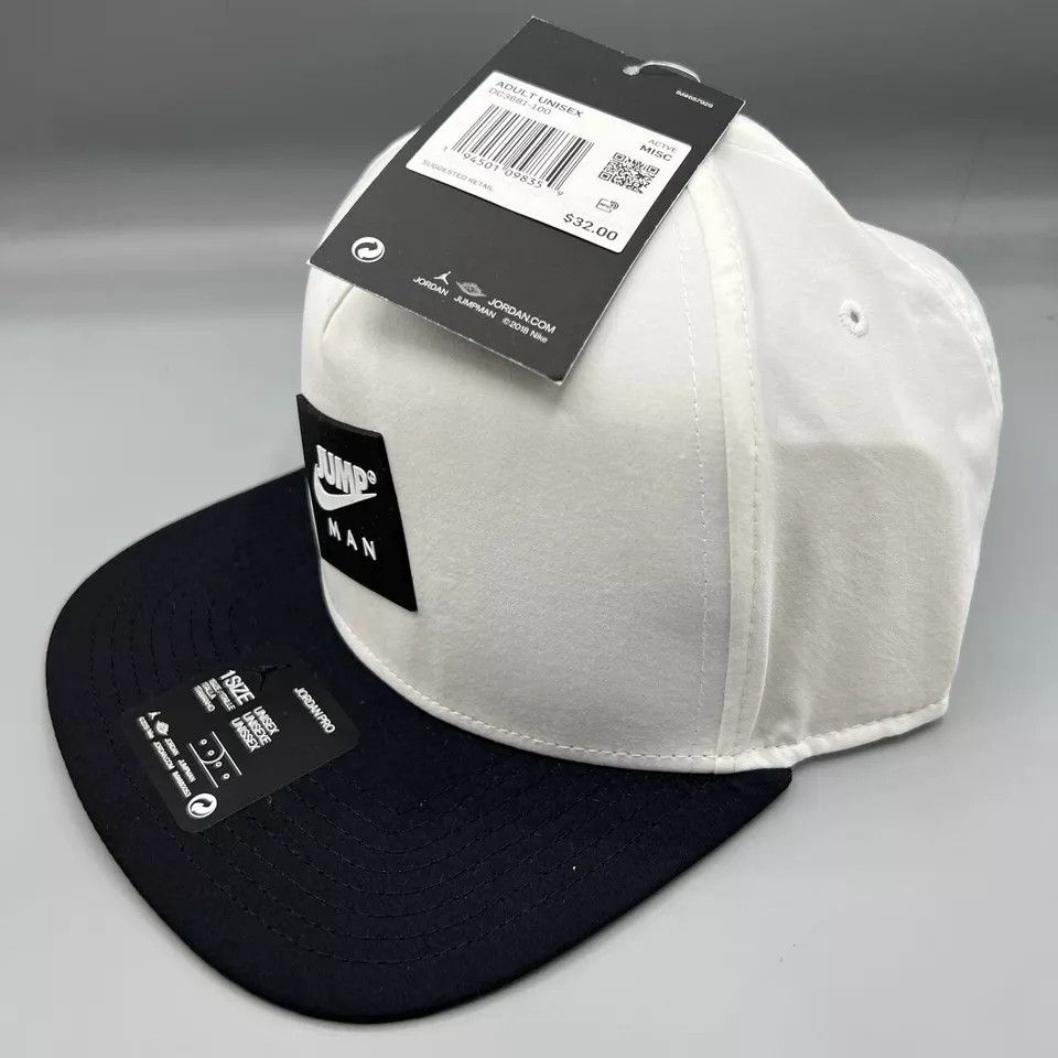 Jordan Brand Air Jordan Pro Hat Men White Jumpman Nike Snap Back Cap New Size ONE SIZE - 2 Thumbnail