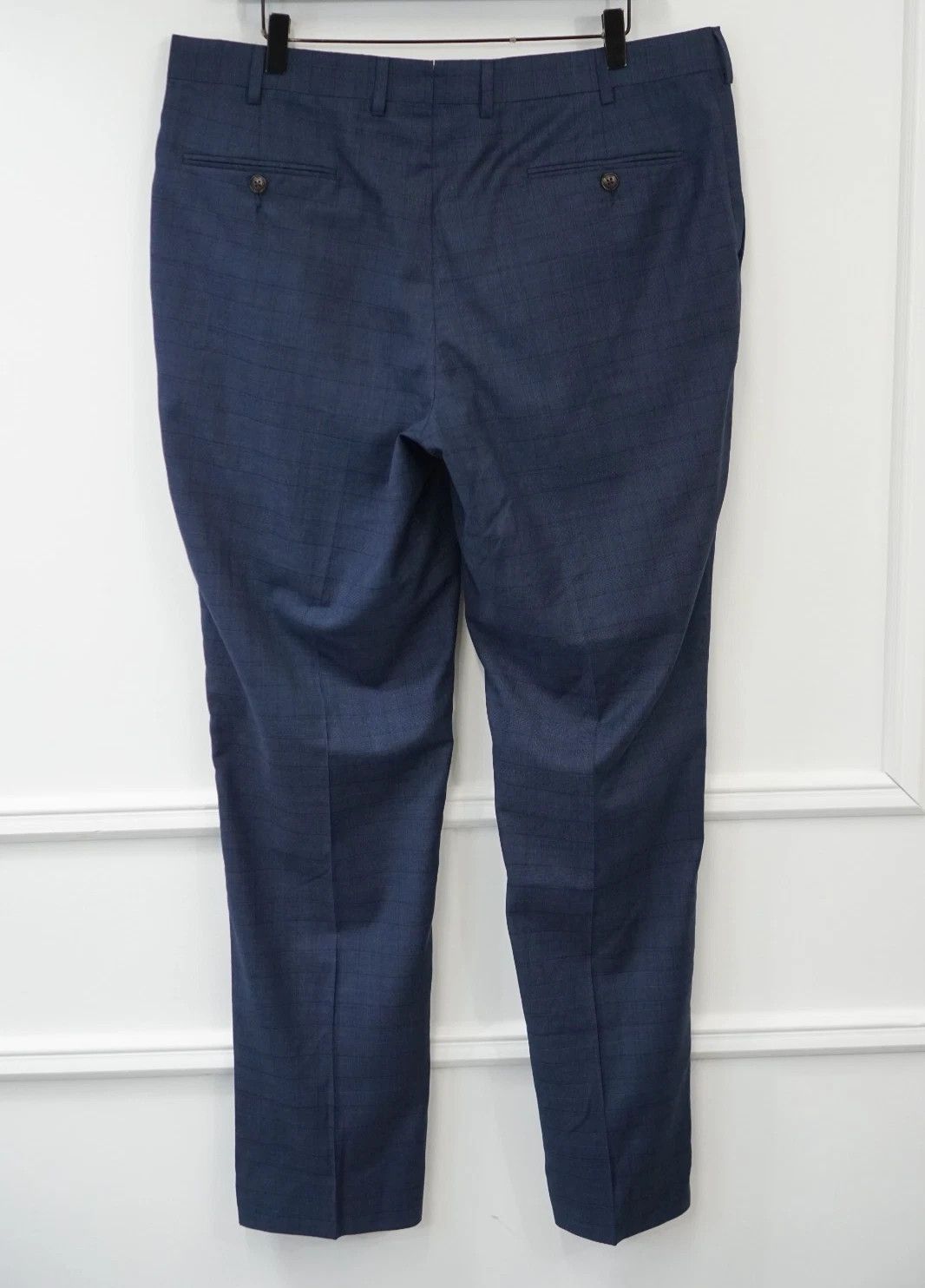 Suitsupply Men Suitsupply Pants Navy Wool Brescia Carlo Barbera US44S Size 44S - 2 Thumbnail