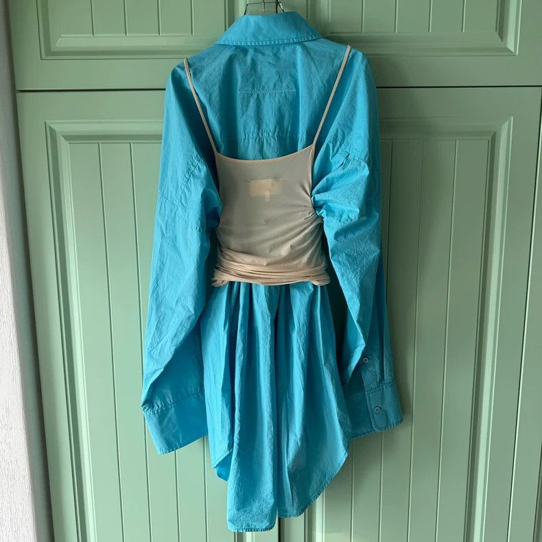 Maison Margiela Maison Margiela Two blue fake shirts 2501-Nextarrow Size S / US 4 / IT 40 - 2 Thumbnail
