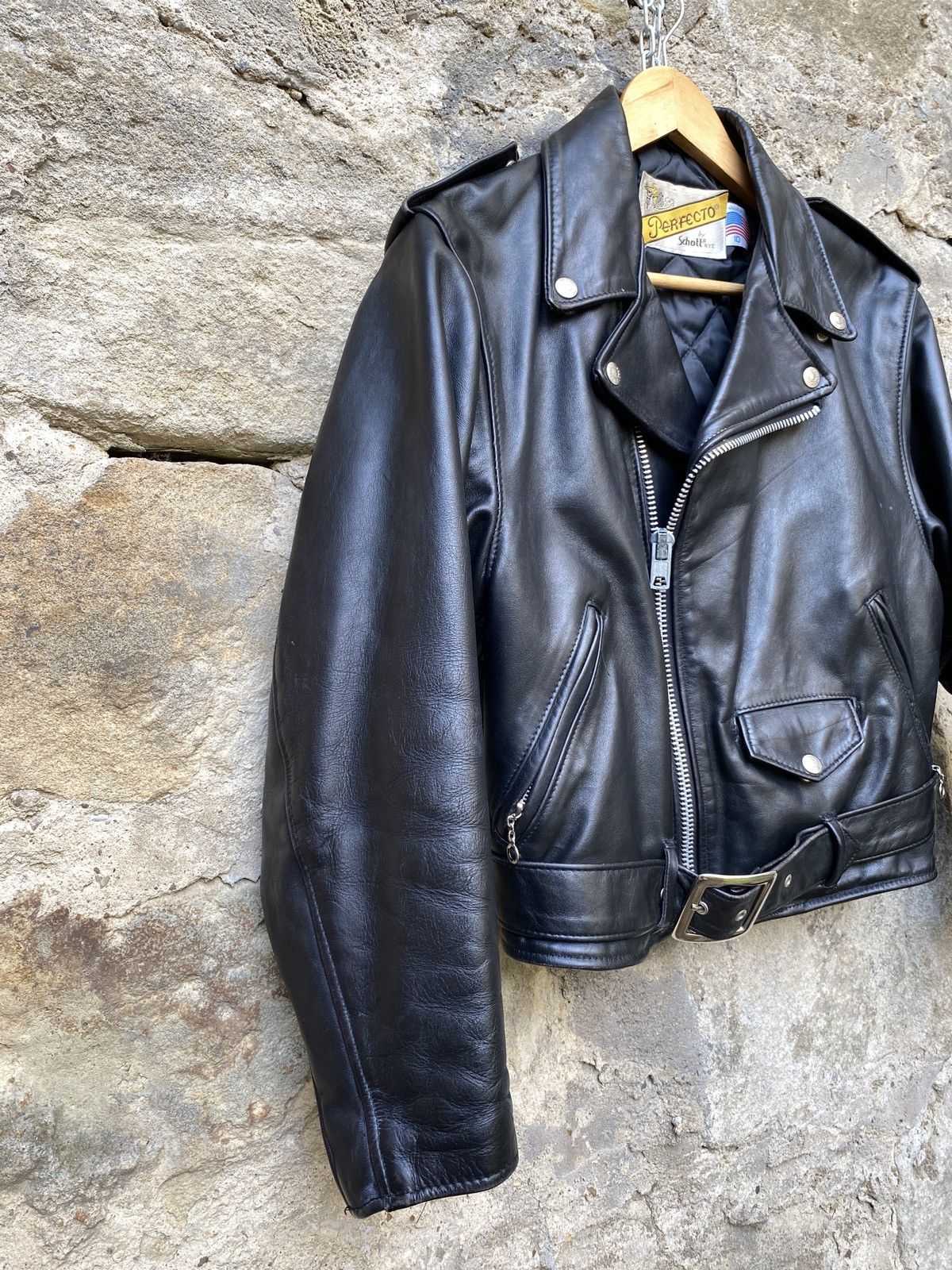 Schott × Vintage Schott Perfecto 608w Oversized Vintage Biker Jacket Size M / US 6-8 / IT 42-44 - 9 Thumbnail