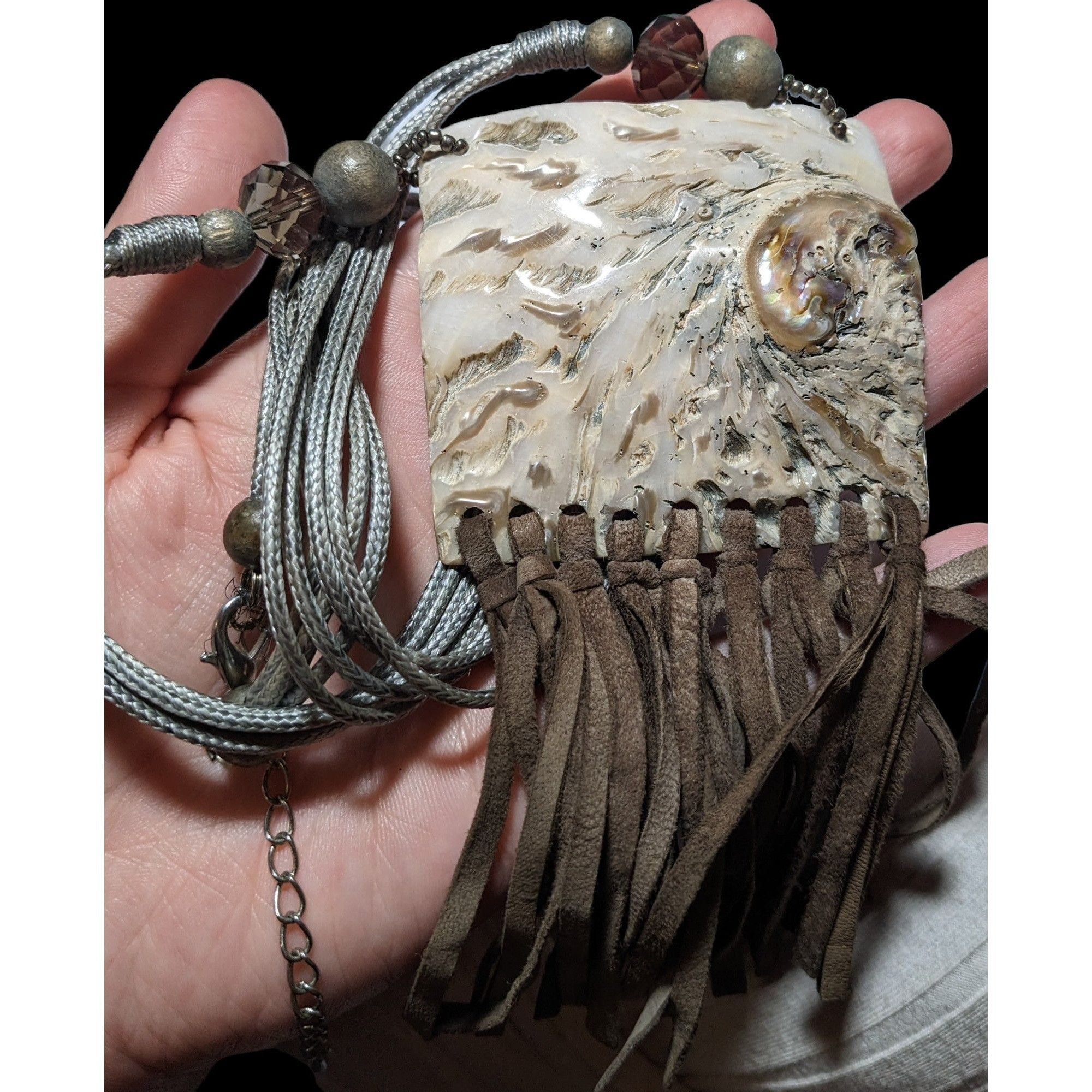 Other Retro Bohemian Natural Shell Fringe Necklace Size ONE SIZE - 2 Thumbnail