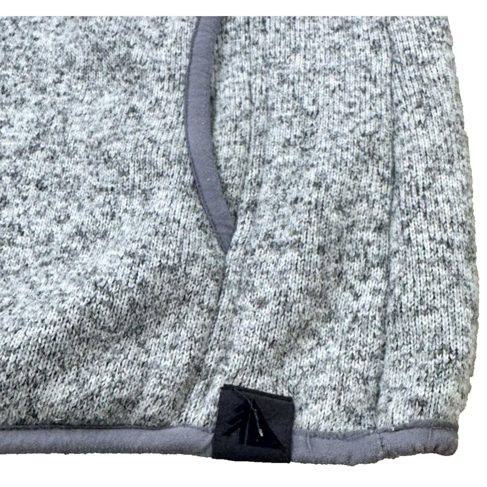 Vintage LL Bean Pullover Womens Medium Gray Fleece Sweater Outdoor 1/4 Zip Cozy Hiking Size M / US 6-8 / IT 42-44 - 6 Thumbnail