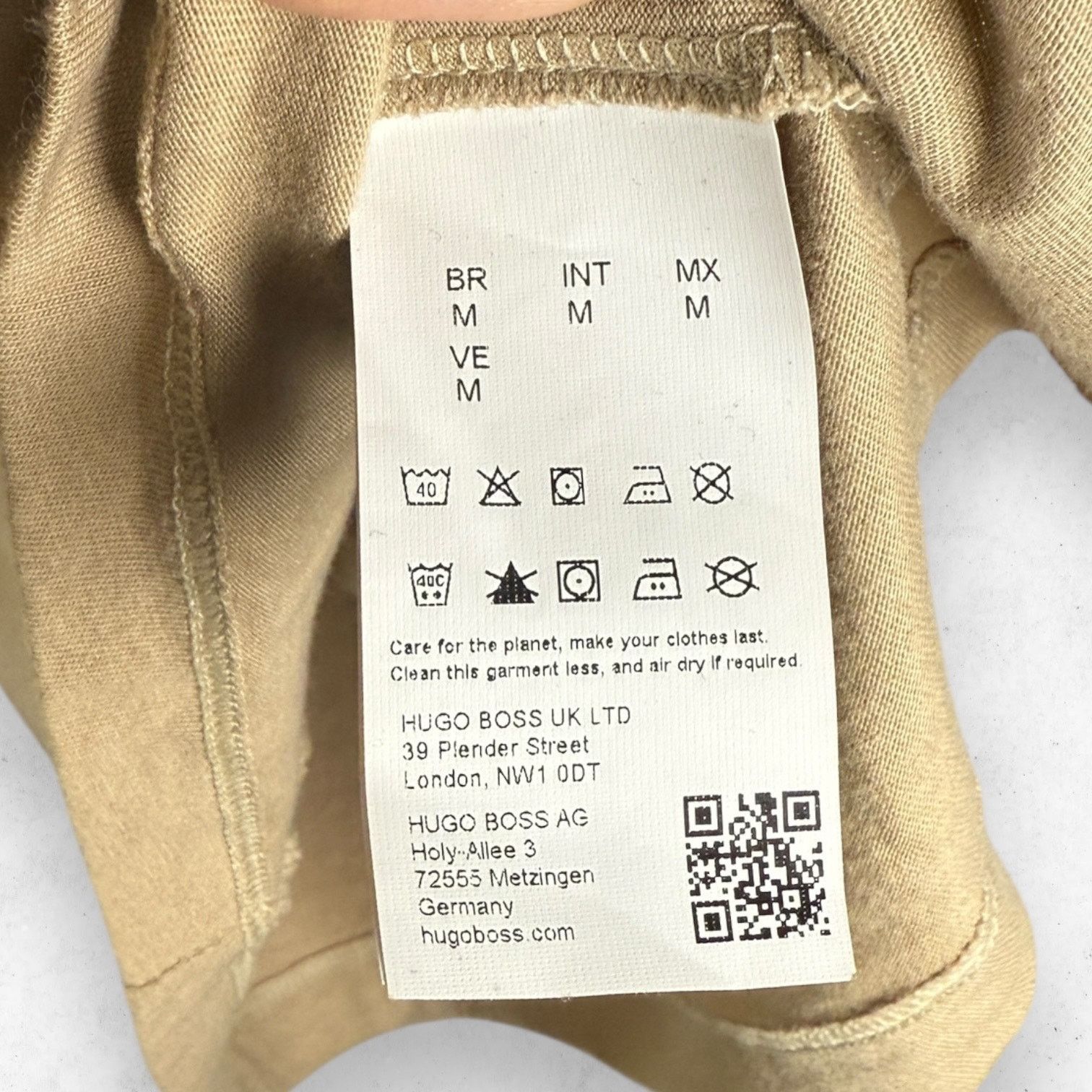 Hugo Boss Hugo Boss Khaki T-Shirt Men's Size M Short Sleeves Crew Neck Size US M / EU 48-50 / 2 - 5 Thumbnail