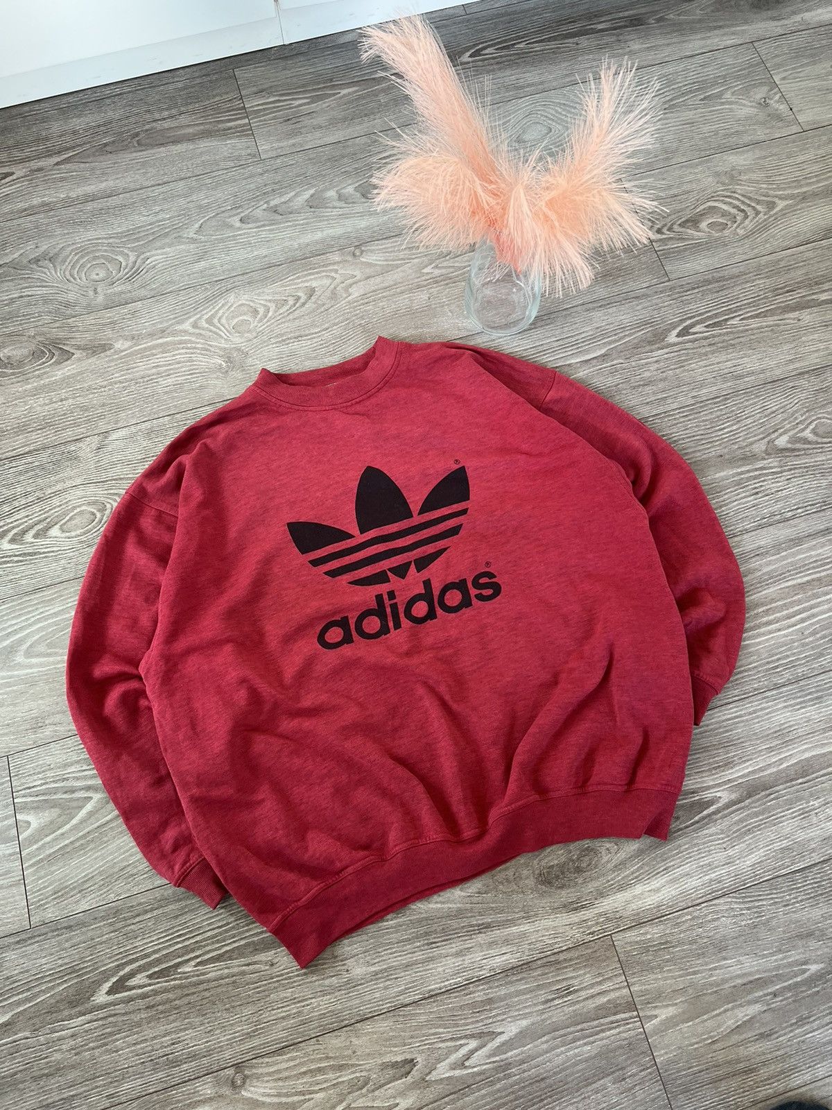 Adidas ‼️Vintage Rare Adidas Oversize Big Logo Crewneck Sweatshirt‼️ Size US L / EU 52-54 / 3 - 7 Thumbnail