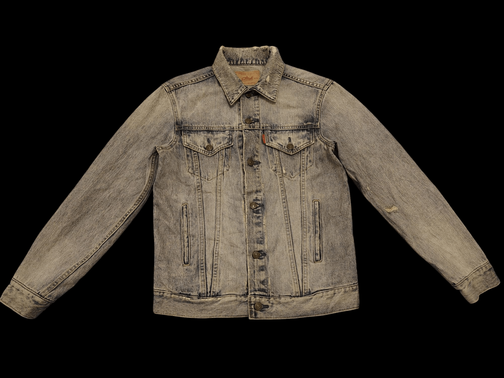 Japanese Brand 💥Insane💥 Ungrid 211407180904 Distressed denim Jacket Size M / US 6-8 / IT 42-44 - 3 Thumbnail