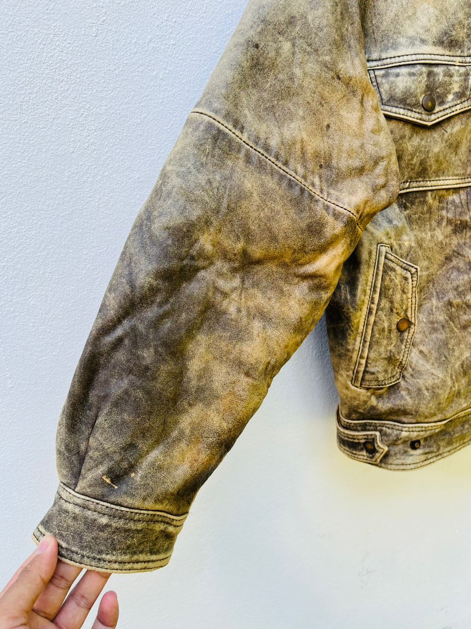Japanese Brand × Vintage Vintage Leather Jacket Designed Fashion Style Size US M / EU 48-50 / 2 - 7 Thumbnail