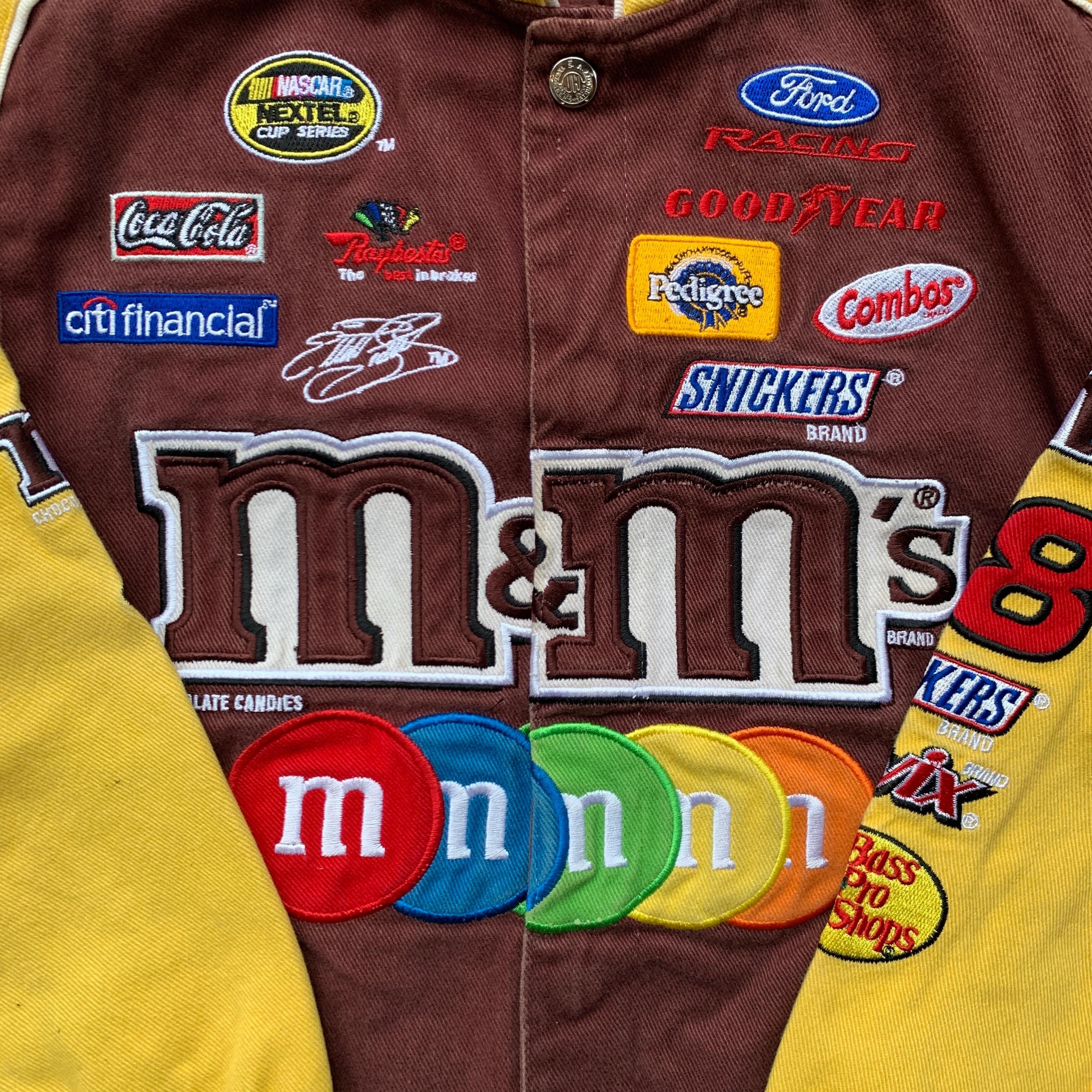 JH Design × NASCAR Rare 90s Jh Design M&M's Nascar Racing Jacket Jeff Hamilton Size US XXL / EU 58 / 5 - 7 Thumbnail
