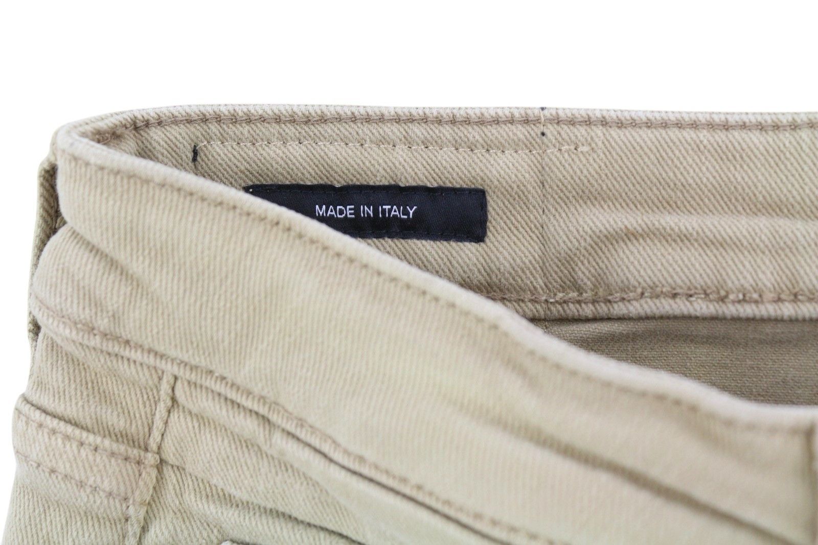 R13 BOY STRAIGHT 24 Khaki Stretch Washed Cropped 86265 Size 24" / US 00 / IT 34 - 7 Thumbnail