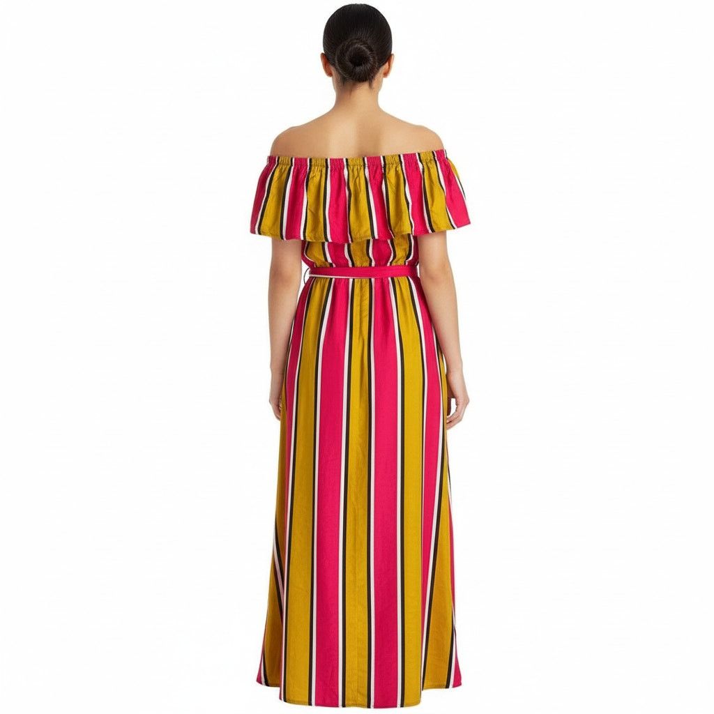 Forever 21 Forever 21 Balearic Beach Collection Stripes Maxi Dress, L Size L / US 10 / IT 46 - 3 Thumbnail