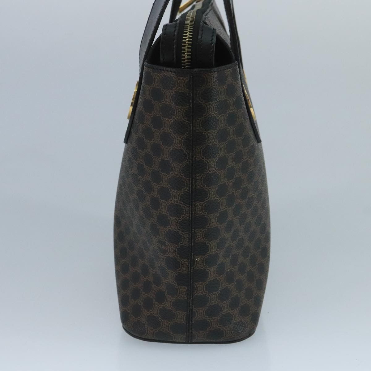 Celine CELINE Macadam Canvas Hand Bag Pvc Black Size ONE SIZE - 5 Thumbnail