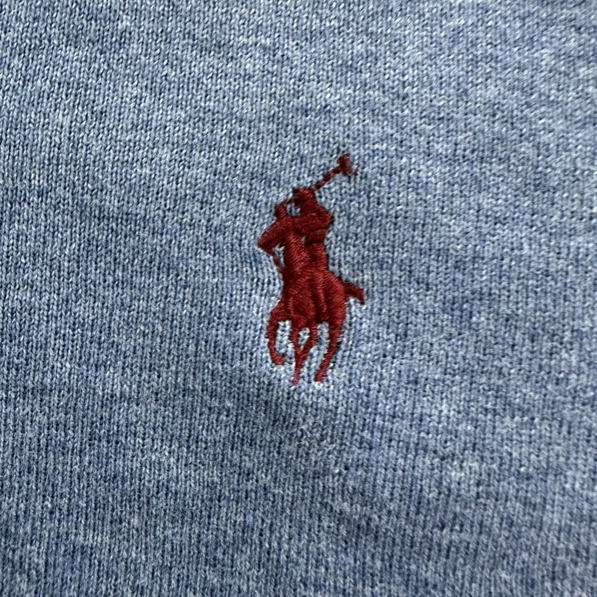 Polo Ralph Lauren Vintage Ralph Lauren Men Sweater V Neck Long Sleeve Blue XXL Size US XXL / EU 58 / 5 - 5 Thumbnail