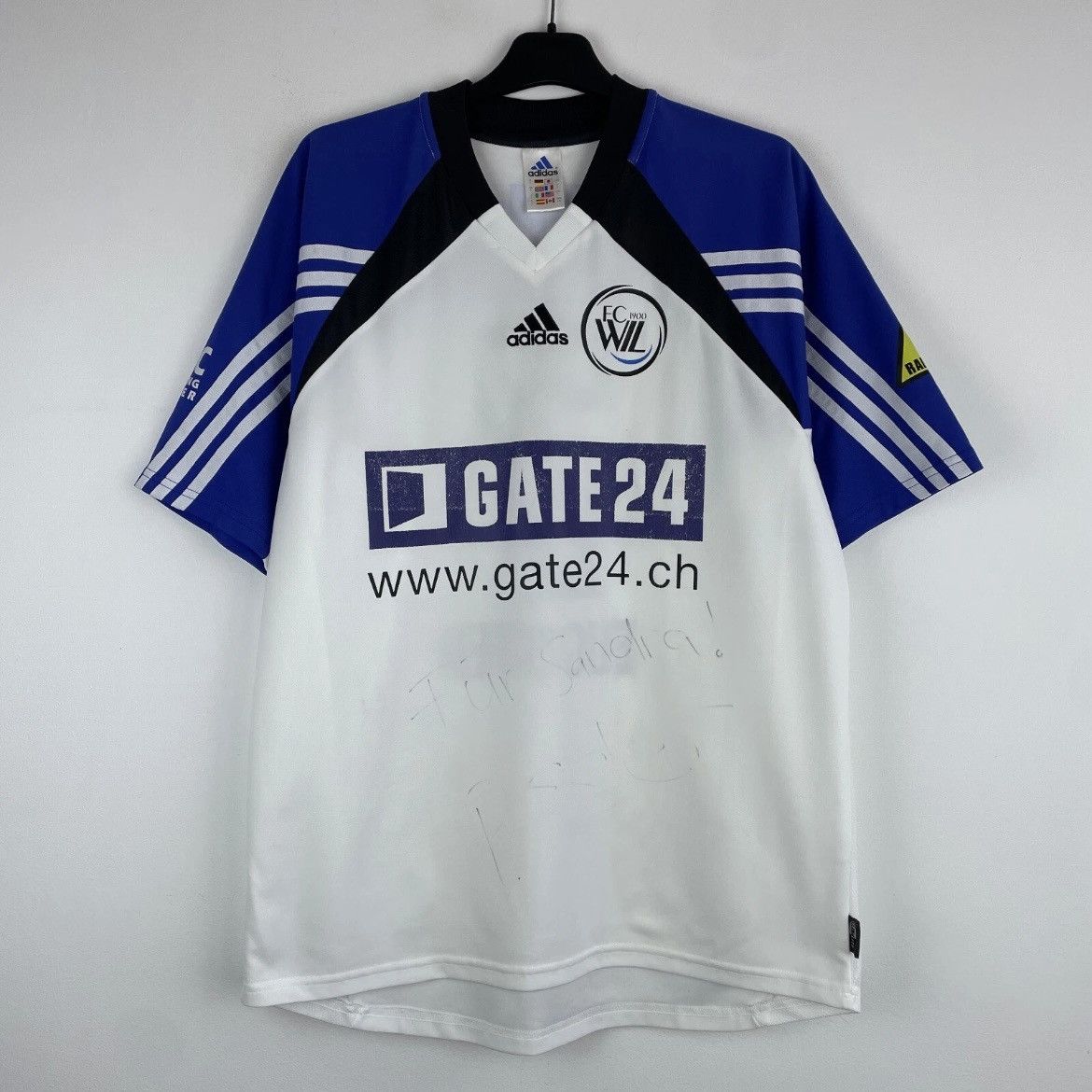 Adidas Vintage FC Wil Adidas Home Signed Jersey Shirt 2002/2003 Size US L / EU 52-54 / 3 - 2 Thumbnail