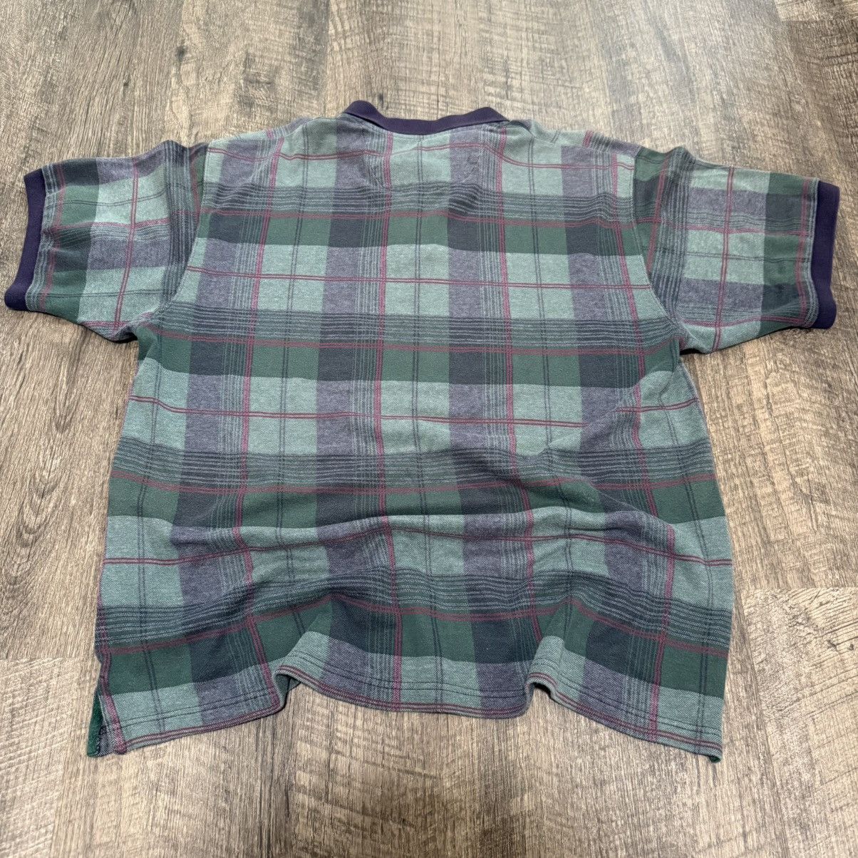 Chaps Ralph Lauren Ralph Lauren Chaps green plaid polo shi Size US XL / EU 56 / 4 - 3 Thumbnail