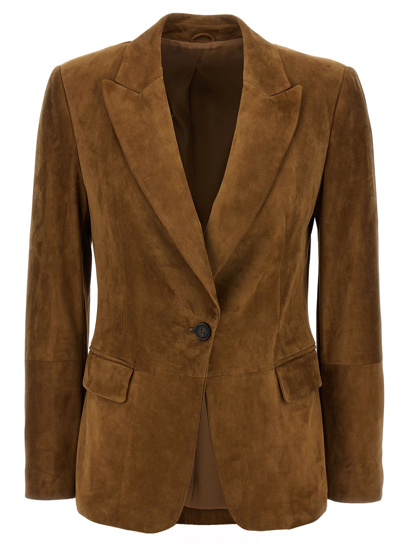 Brunello Cucinelli Suede Blazer Size S / US 4 / IT 40 - 1 Thumbnail