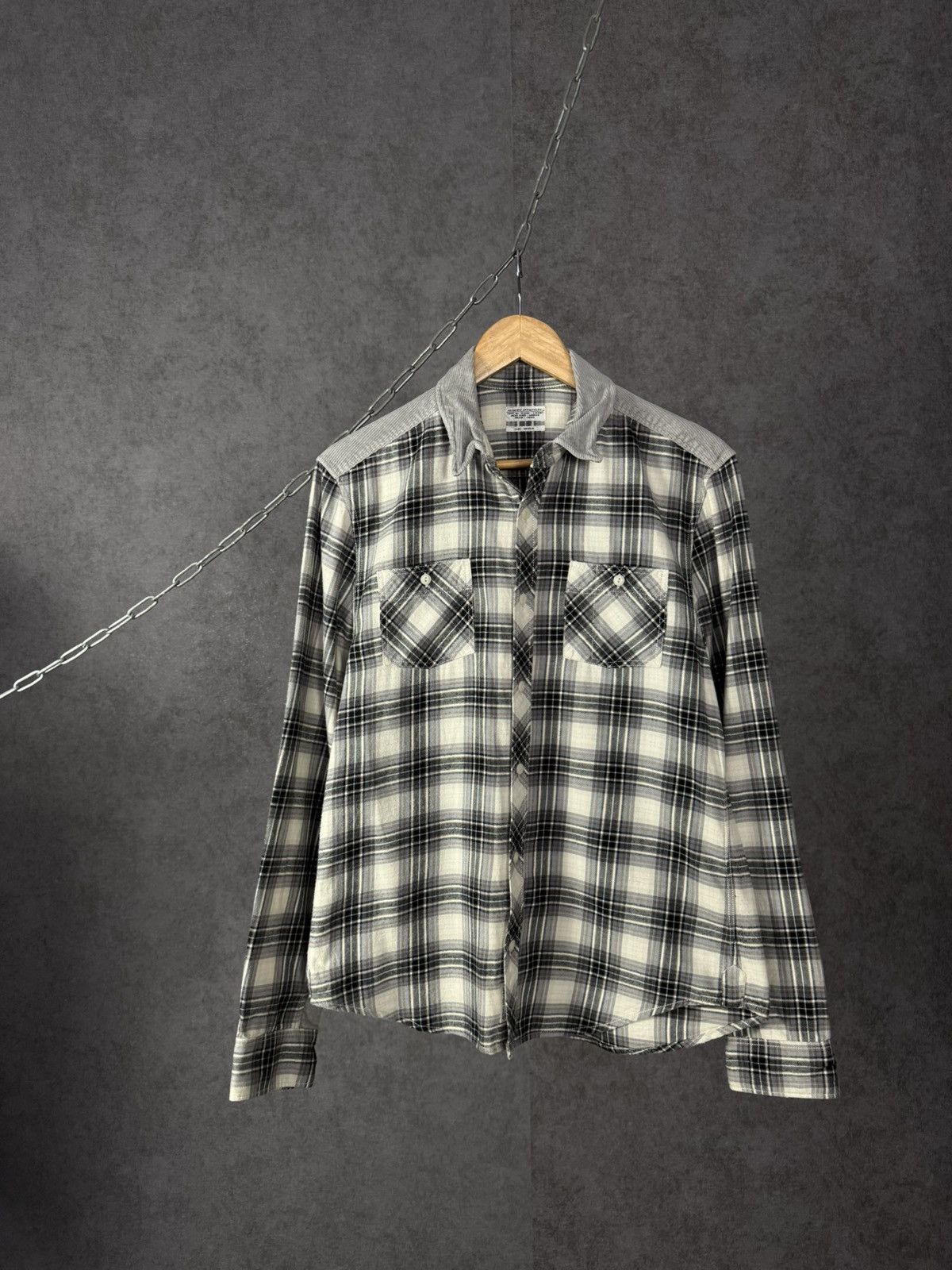 Allsaints Allsaints vintage designer checkered shirt Size US M / EU 48-50 / 2 - 1 Thumbnail