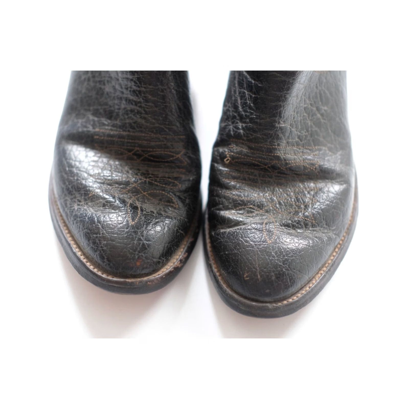 Vintage VINTAGE Nocona Boots Boot Mens SZ 7 E Brown Leather Cowboy 80s 1988 Size US 7 / EU 40 - 4 Thumbnail