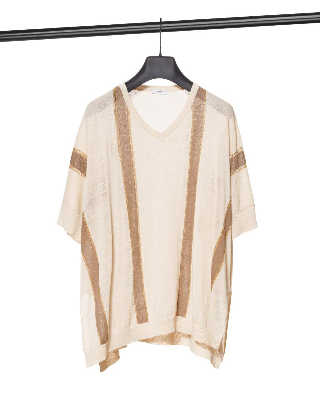 Peserico Peserico Linen Cotton Lurex Knit Top — IT42 / S-M Size M / US 6-8 / IT 42-44 - 1 Thumbnail