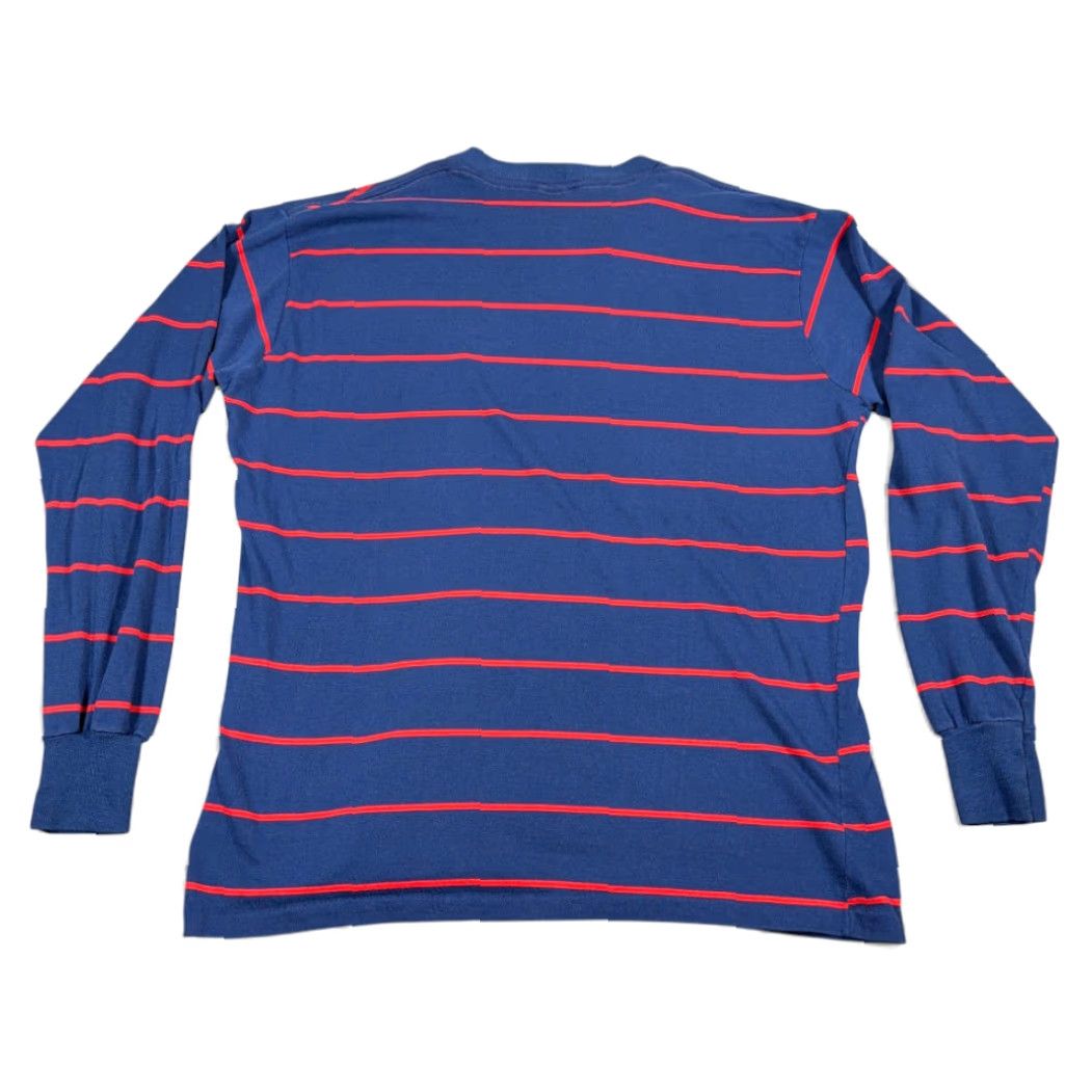 Penn VINTAGE Towncraft Shirt Adult LARGE Blue Striped Penn Prest 60s Men T-Shirt Long Sleeve Chest 21 Length 26 Size US L / EU 52-54 / 3 - 3 Thumbnail