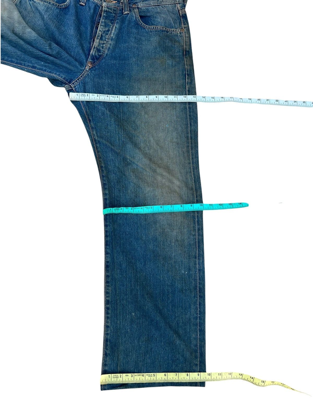 Lee Vintage 90s Lee Cowboy Mud Denim Selvedge Jeans Size US 33 - 5 Thumbnail