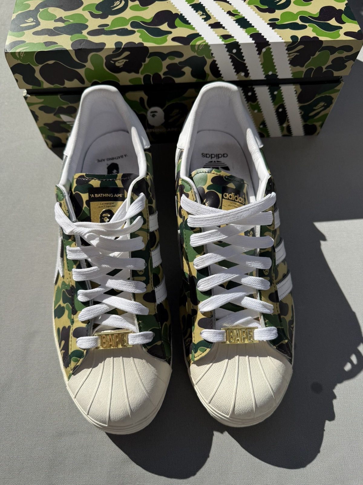Adidas × Bape Adidas x Bape Superstar | Size EU44.5 US10.5 Size US 10.5 / EU 43-44 - 3 Thumbnail