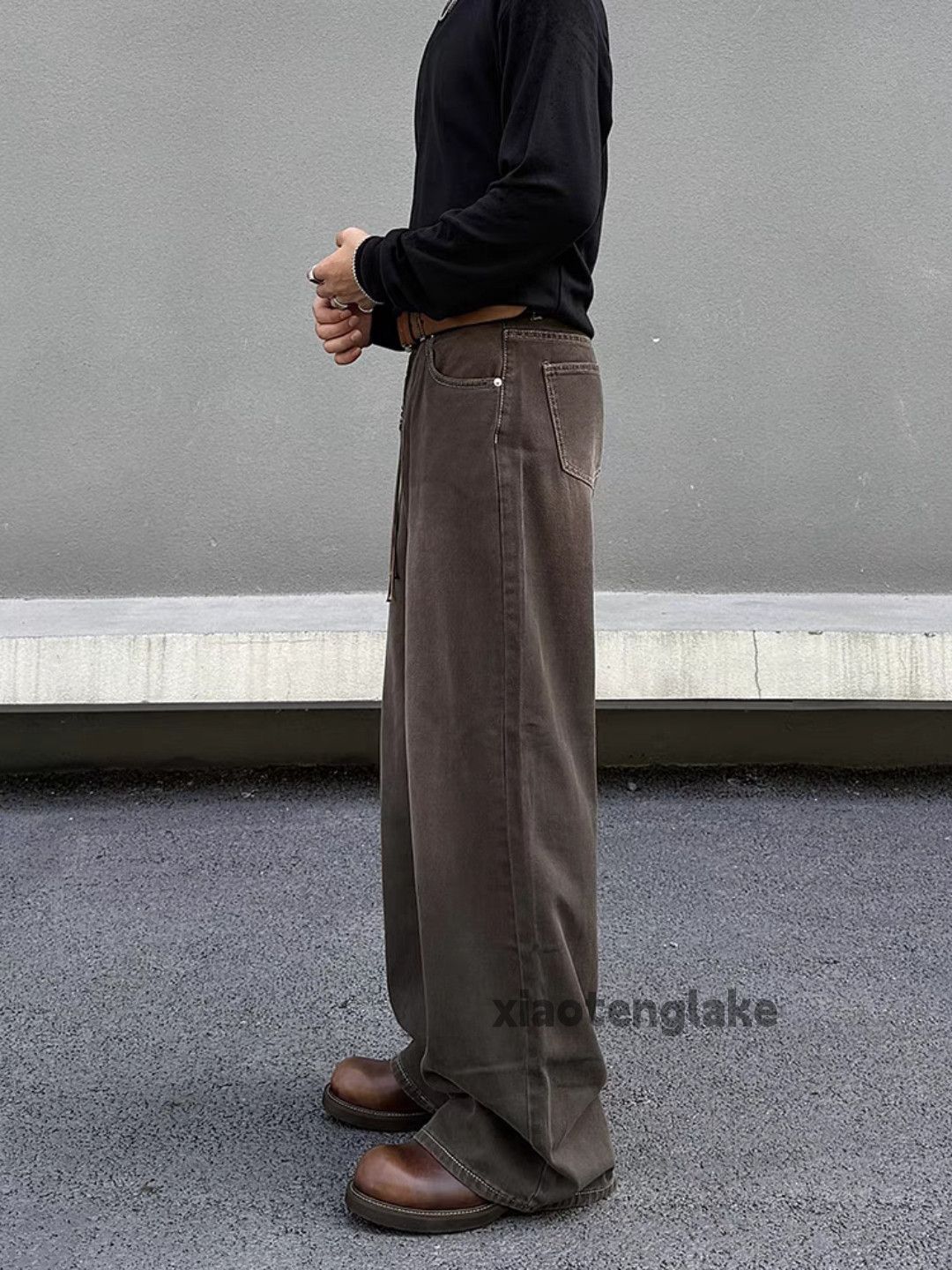 Jean × Vintage Unisex washed faded cleanfit yuppie y2k bootcut jeans Size US 32 / EU 48 - 2 Thumbnail