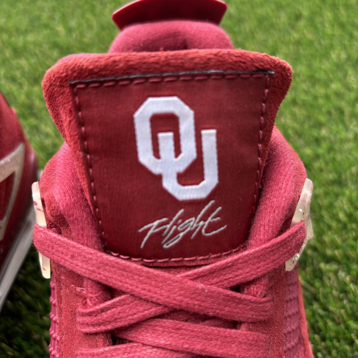 Jordan Brand Air Jordan 4 Retro PE 2018 “Oklahoma Sooners” Size 9 Size US 9 / EU 42 - 4 Thumbnail