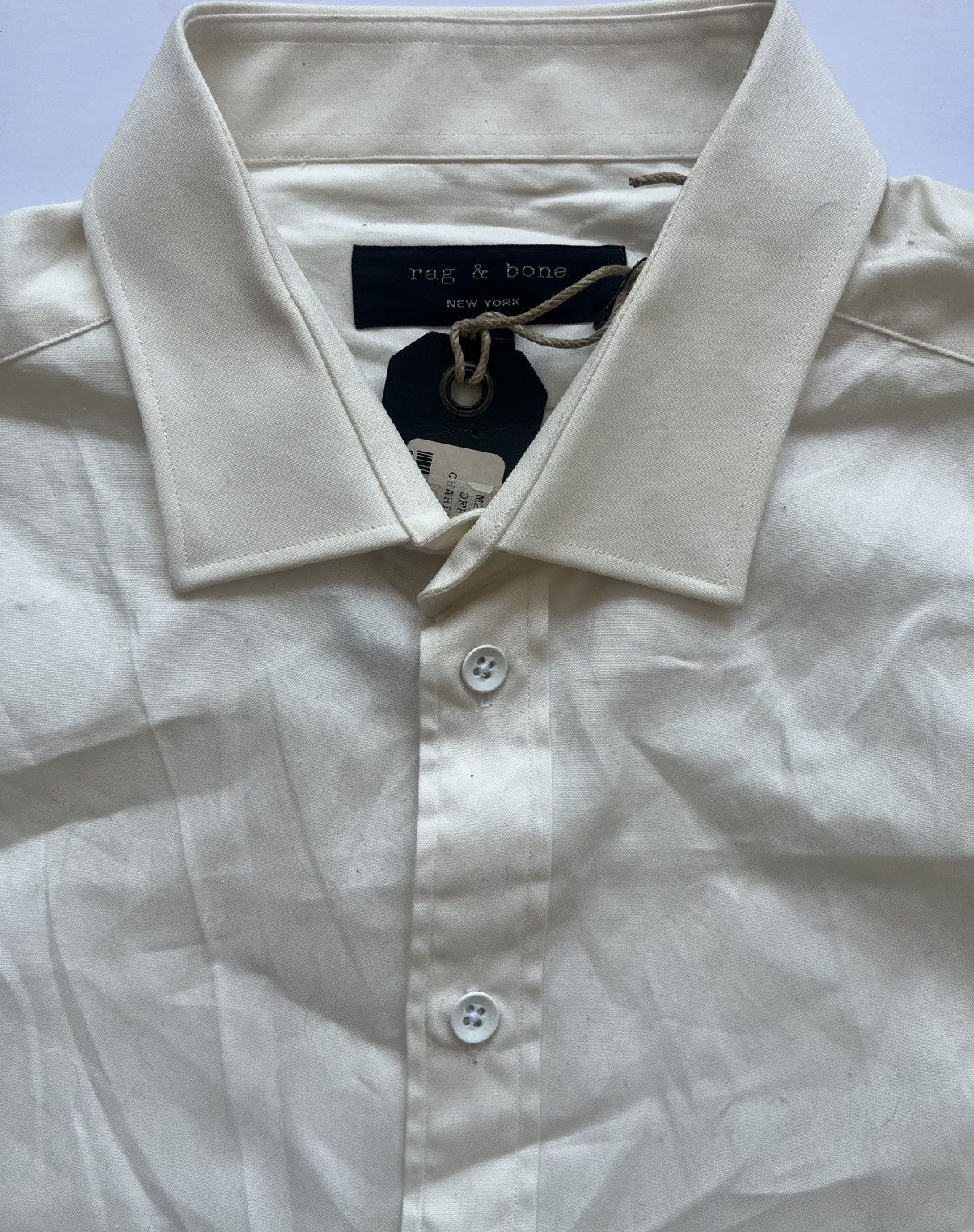 Rag & Bone Rag & Bone Beige Mens Shirt Size 44L - 3 Thumbnail