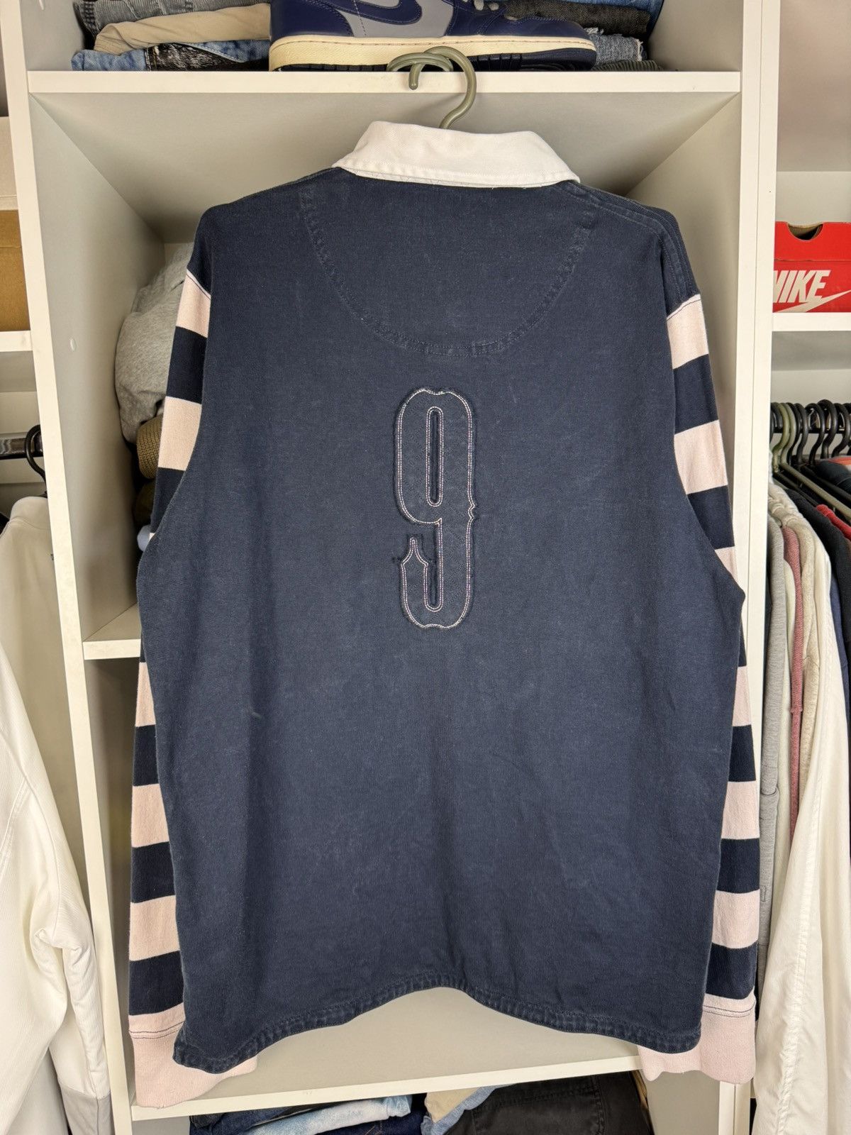 Nike Vintage Nike Scrum Half Long Sleeve Rugby Jersey Slim Fit Size US XL / EU 56 / 4 - 18 Thumbnail