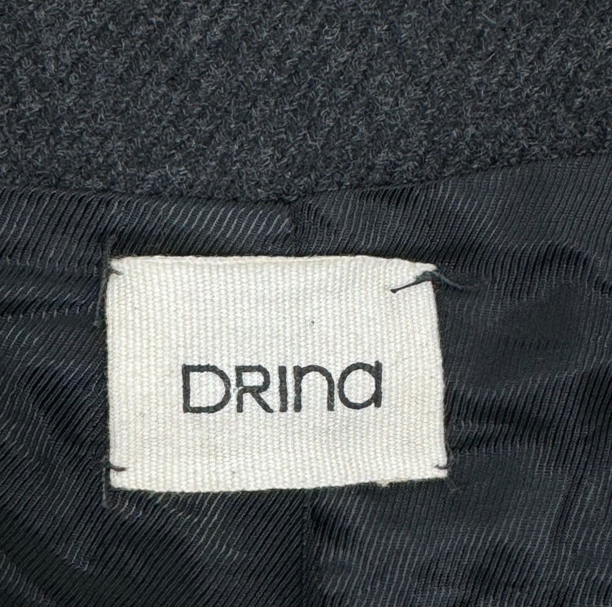 Designer Drina Marya Wool Jacket Avant Garde Asymmetrical Coat size S Size S / US 4 / IT 40 - 16 Thumbnail