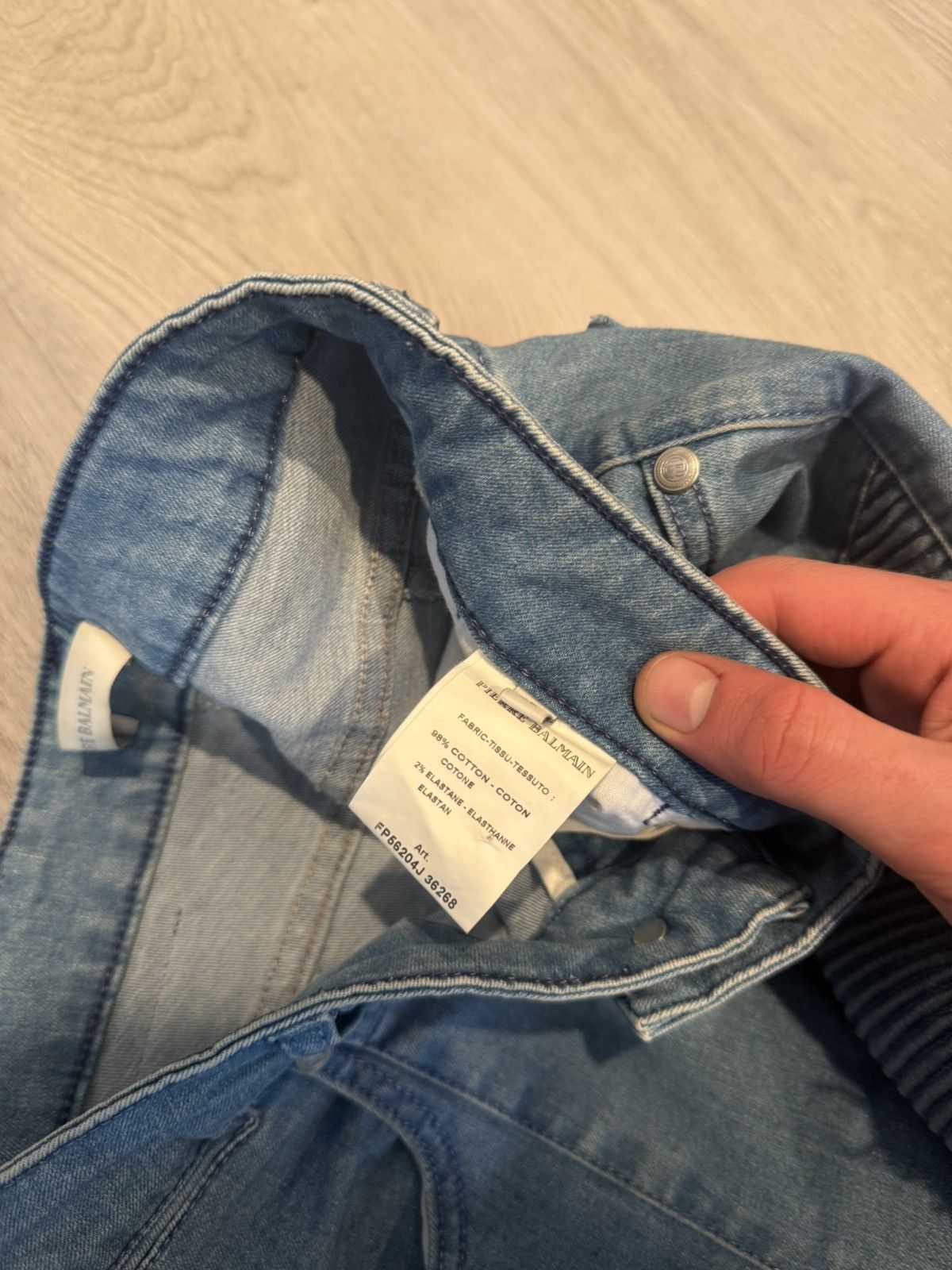 Balmain s/s 2011 biker denim jeans!! Size US 28 / EU 44 - 7 Thumbnail