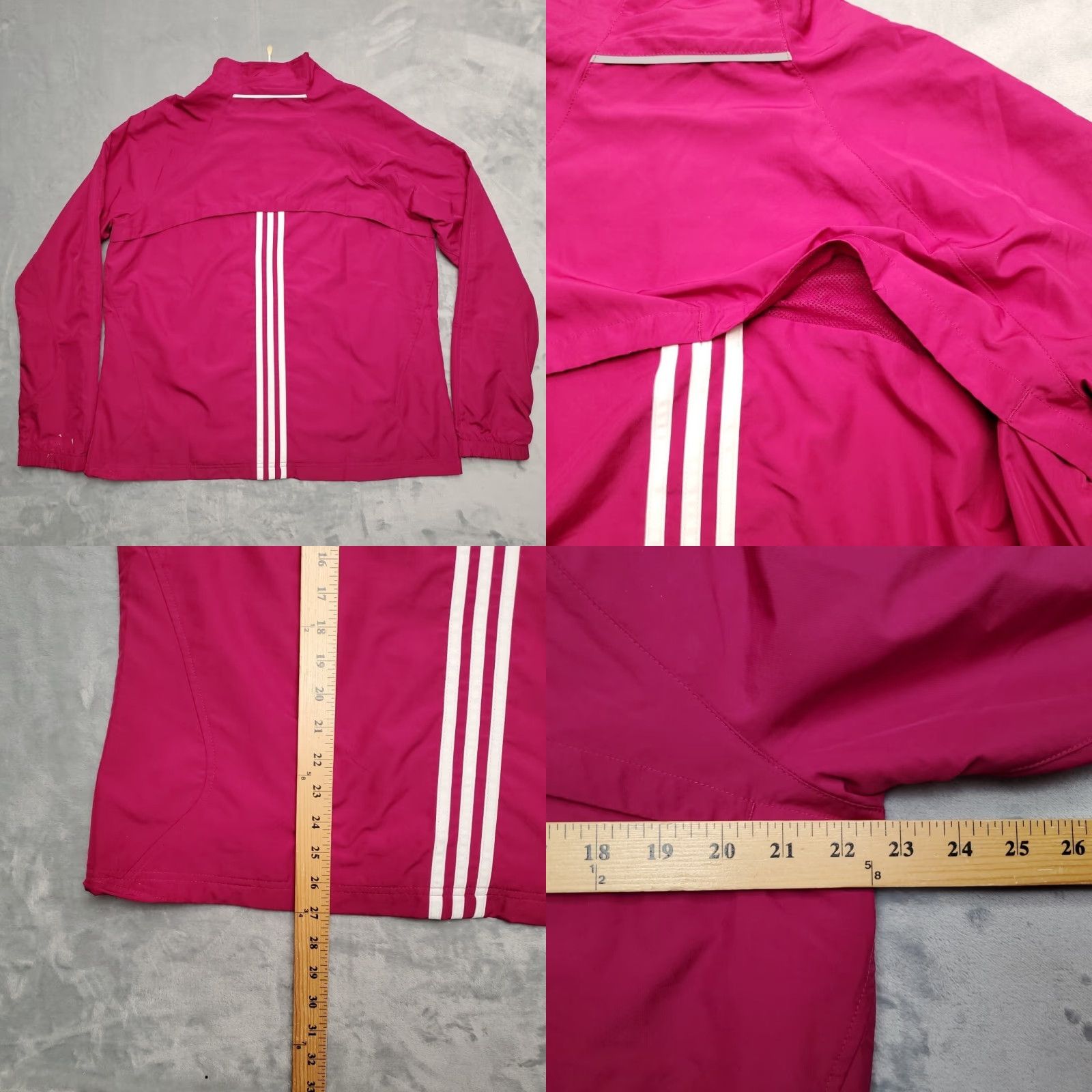 Adidas VINTAGE Adidas Jacket Womens XL Lined Windbreaker Track Full Zip Jogging Warm up Y2K Size XL / US 12-14 / IT 48-50 - 8 Thumbnail