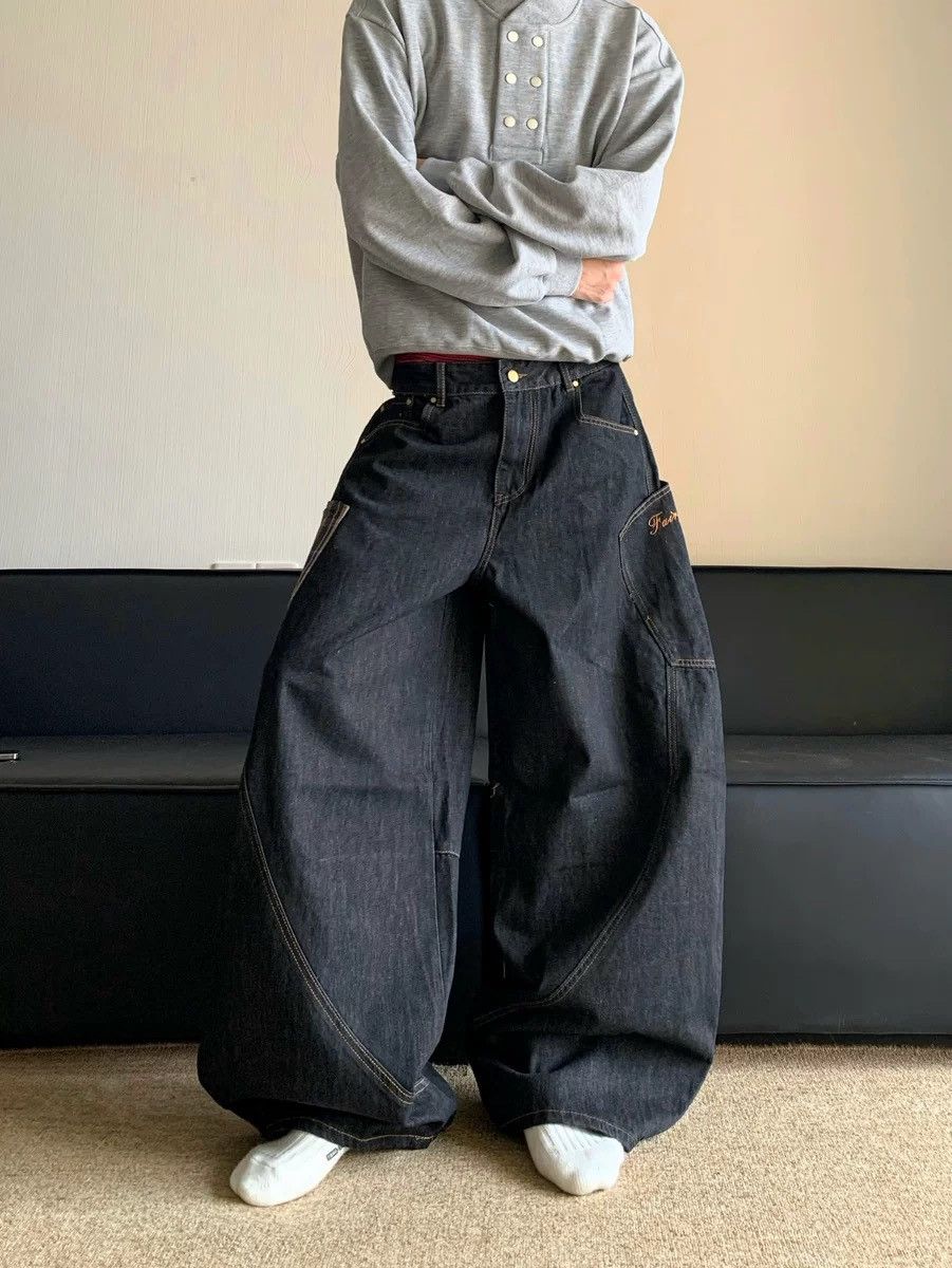 Designer × Vintage Retro punk pants Size US 32 / EU 48 - 1 Thumbnail