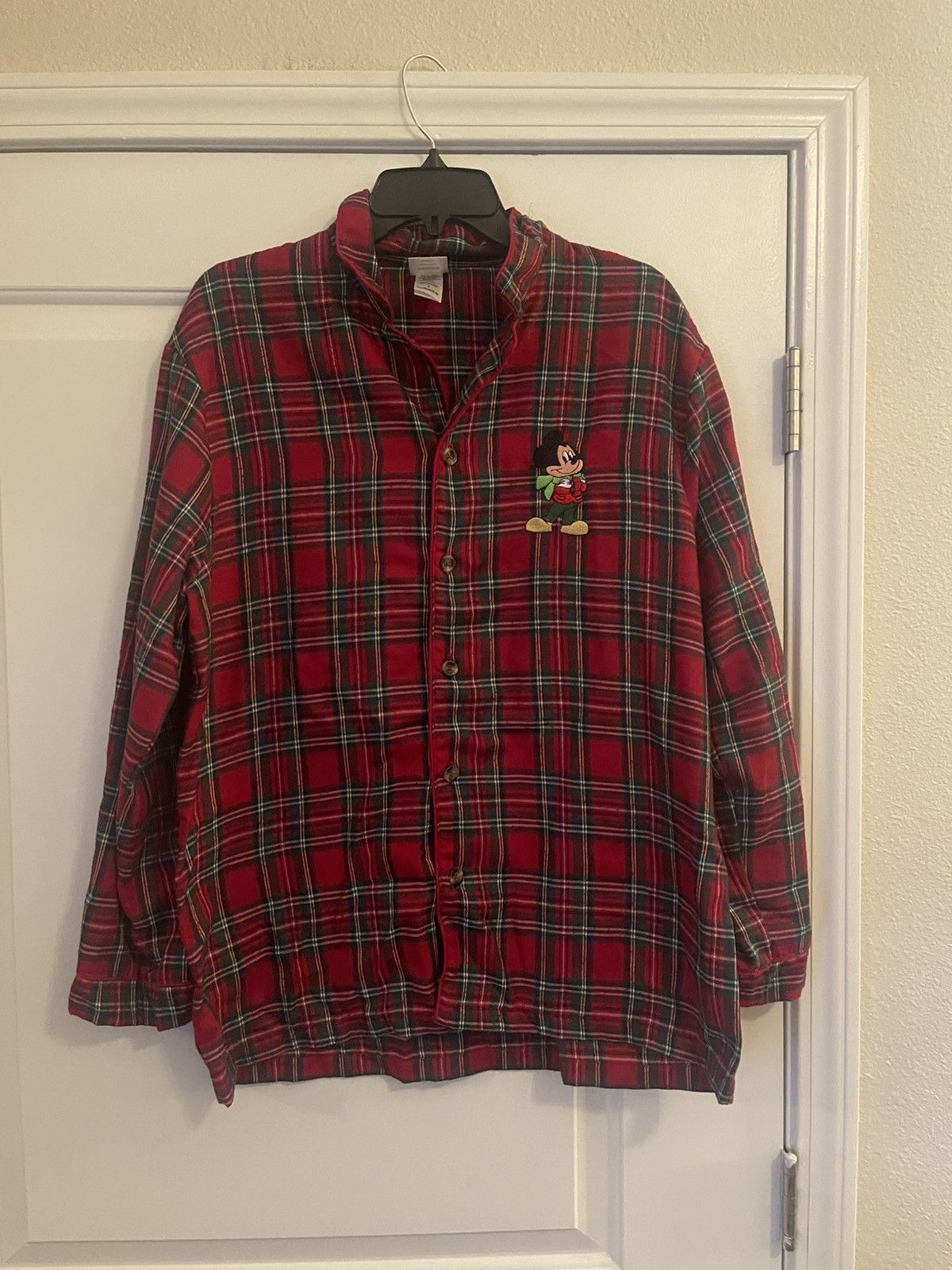 Disney × Vintage Disney Shirt Mens Extra Large Red Plaid Button Up Size US S / EU 44-46 / 1 - 1 Thumbnail