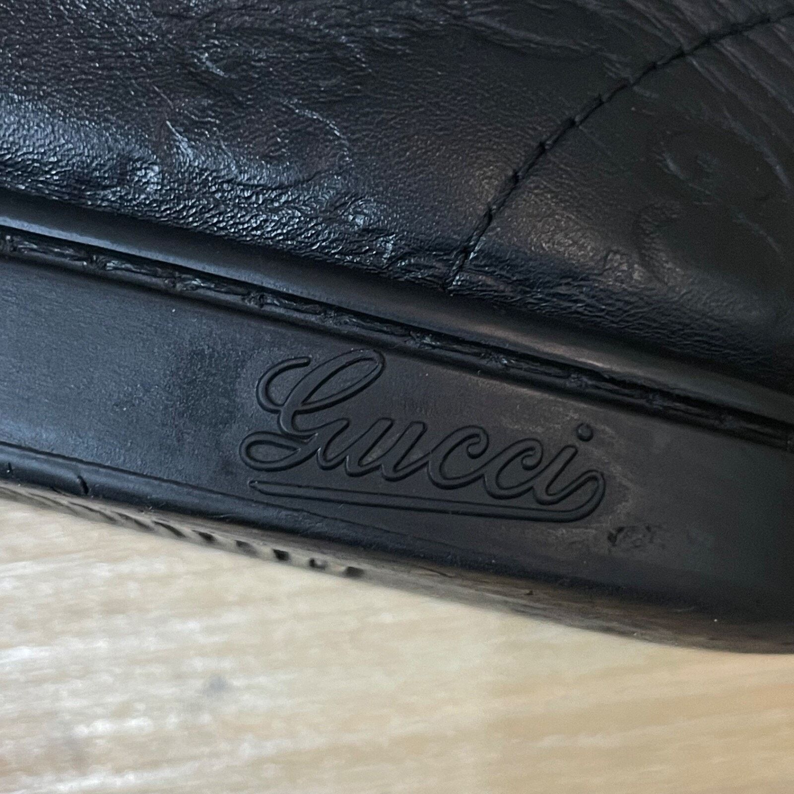 Gucci GUCCI Sneakers GG Web Dapper Black Leather High Top Monogram Size US 7.5 / IT 37.5 - 8 Thumbnail