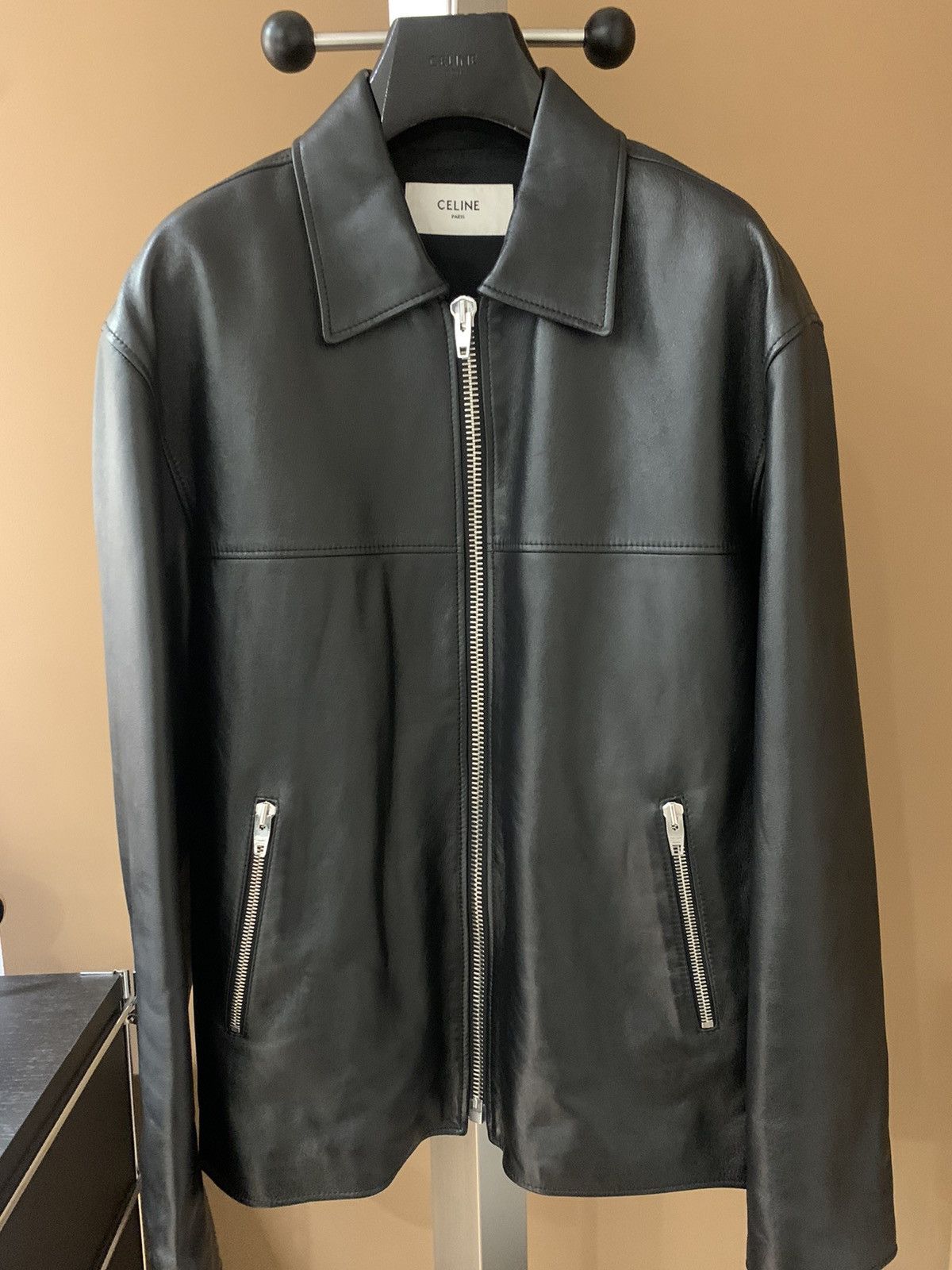 Celine Celine 2024S Policeman Lambskin leather jacket Size US M / EU 48-50 / 2 - 1 Thumbnail
